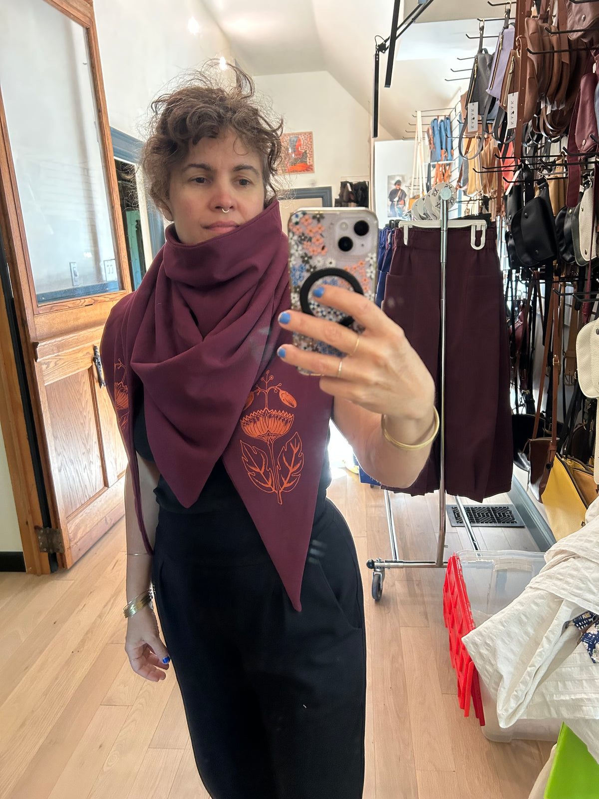 Foulard Ikebana -Figuier