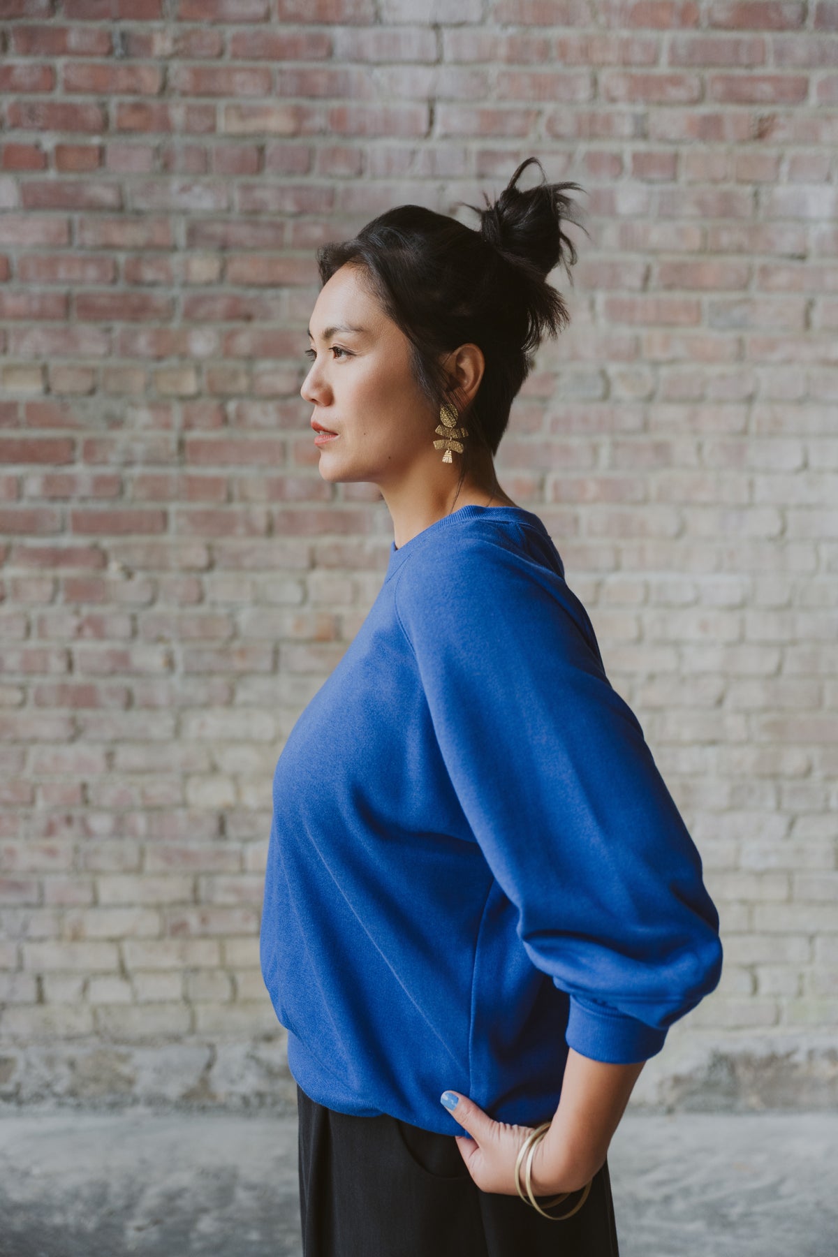 Crewneck Acacia - Cobalt