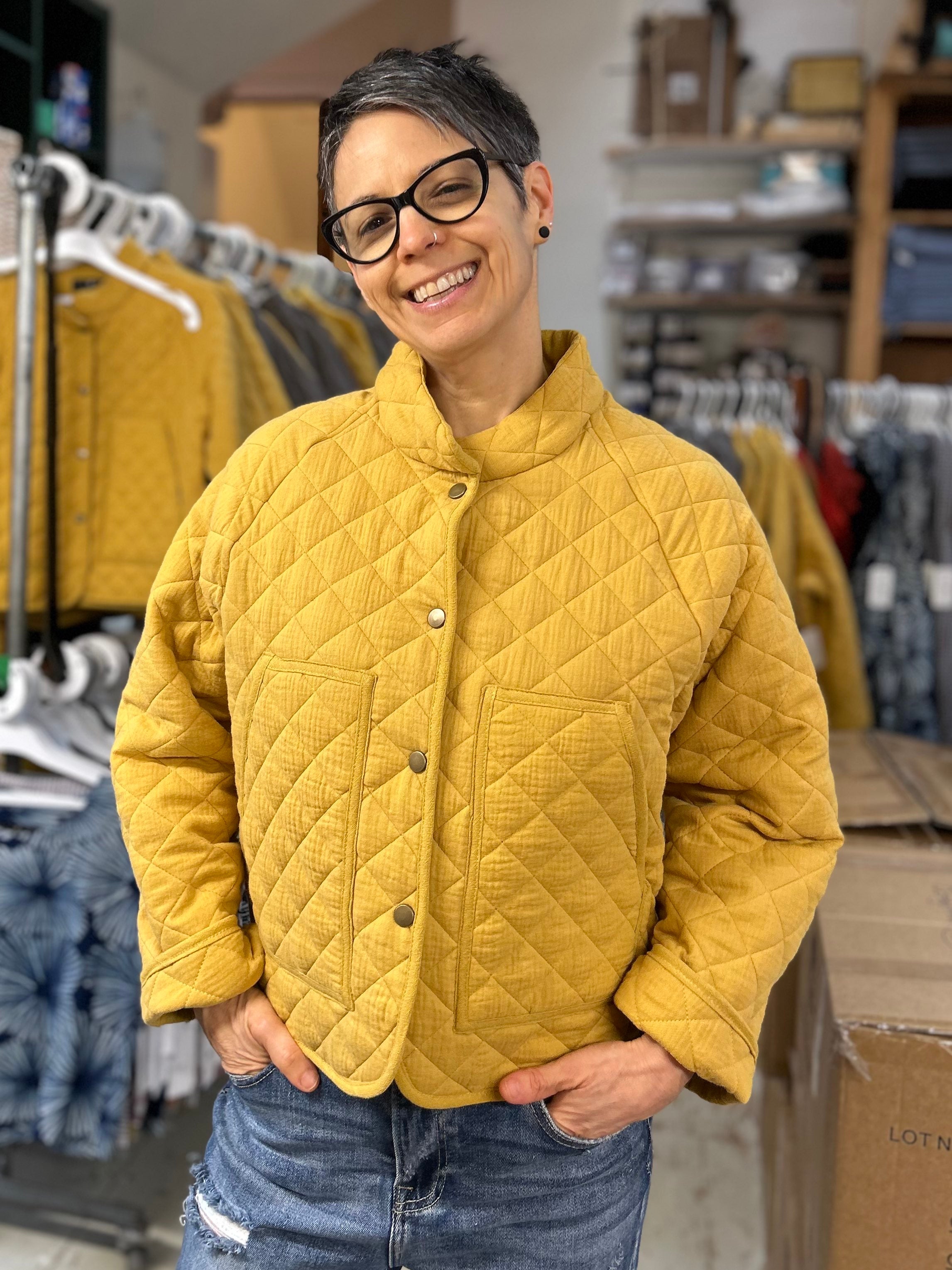 Veste Artemisia moutarde