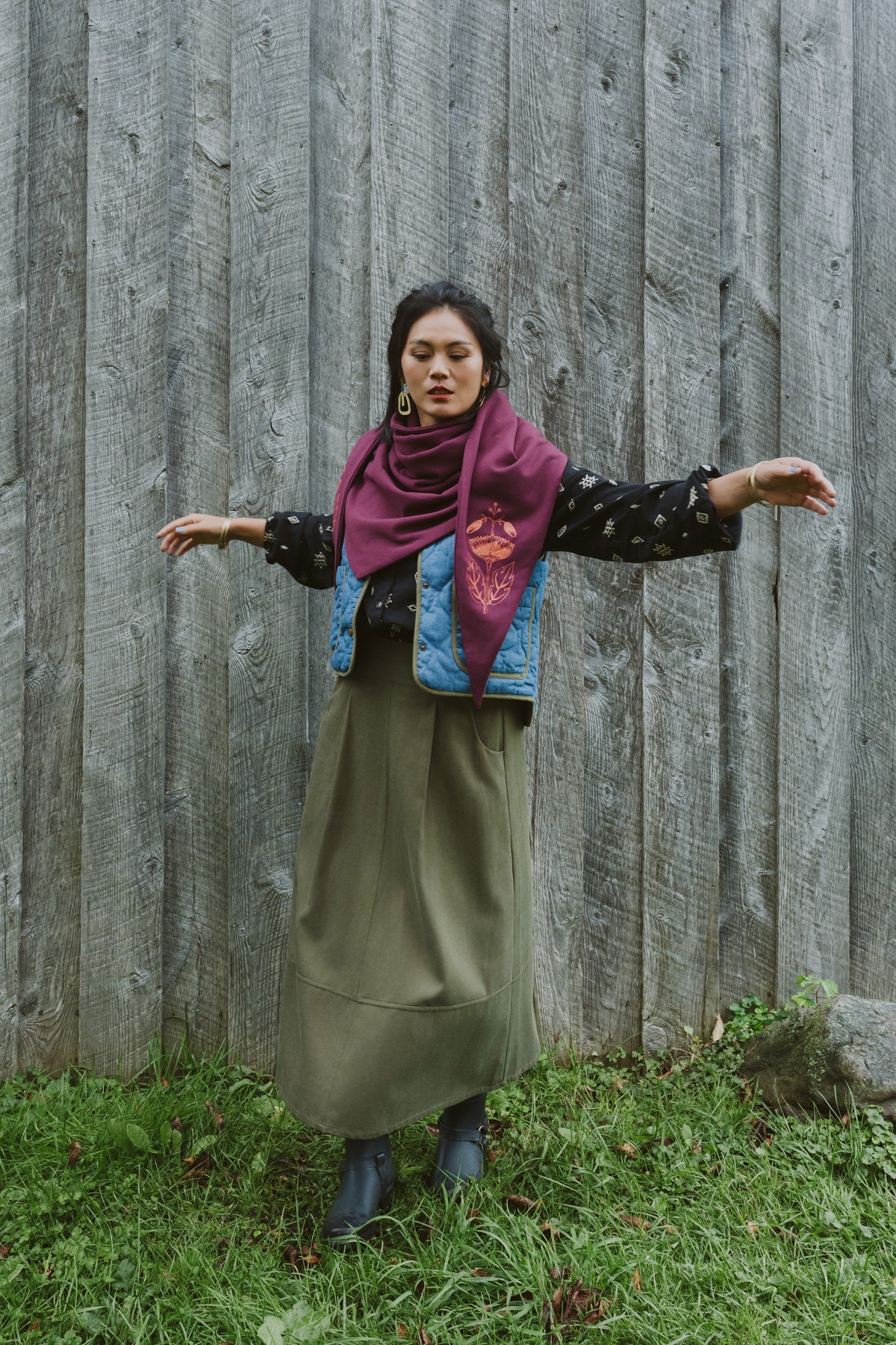 Blouse Épicéas- Broderie