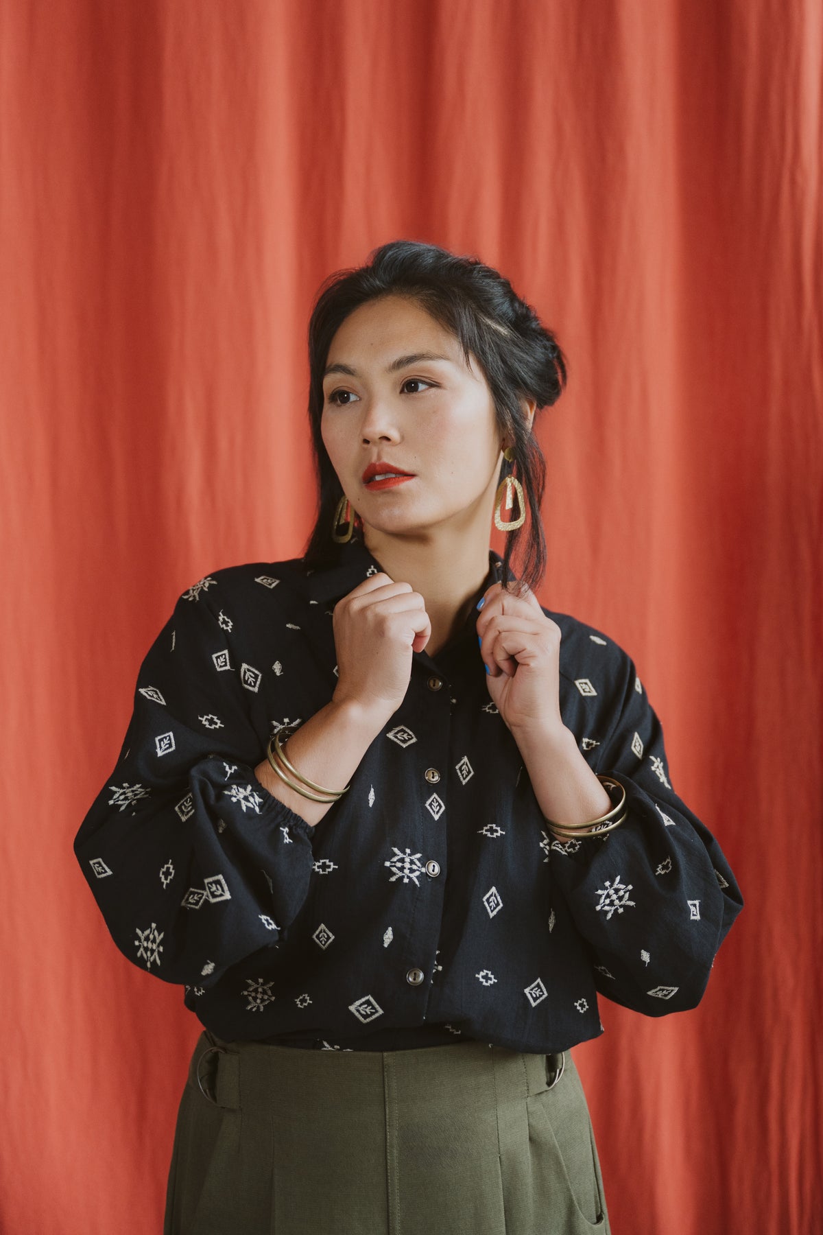 Blouse Épicéas- Broderie