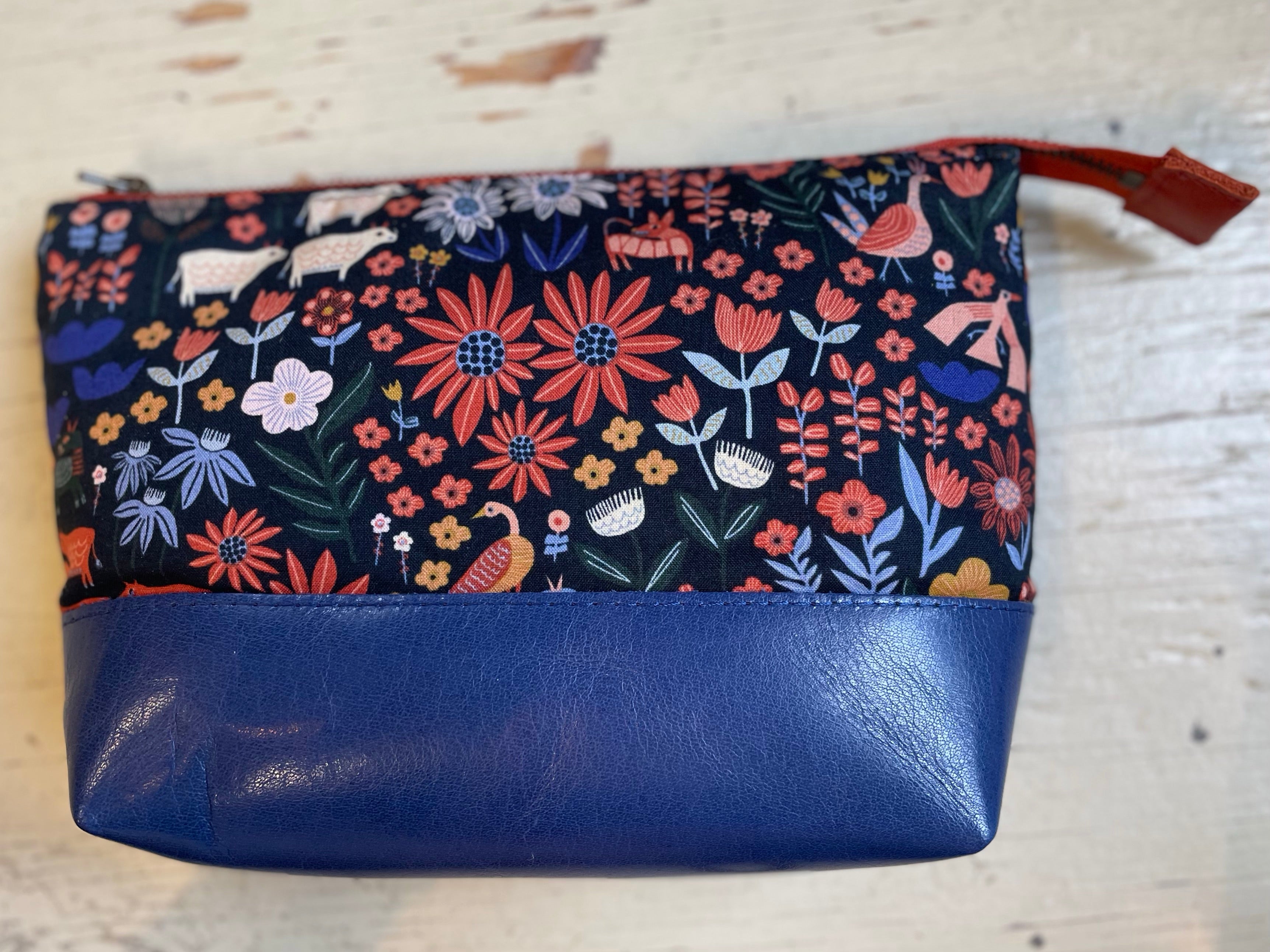 La Trousse - Retailles de tissu et cuir recyclé / Folklorique - KAZAK