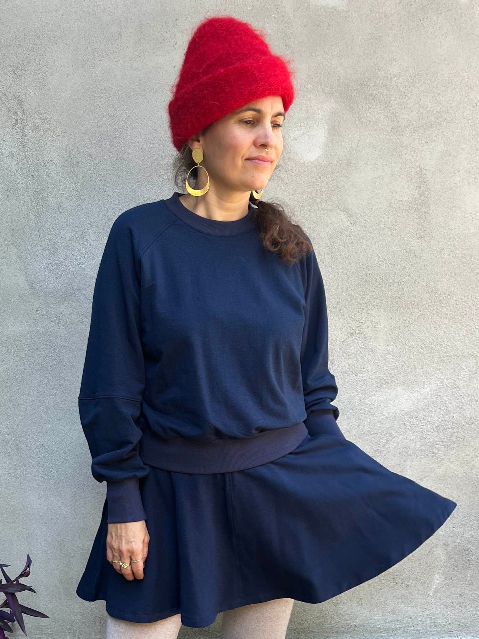 Jupe JUNIPER MARINE-bambou & Coton OEKOTEX