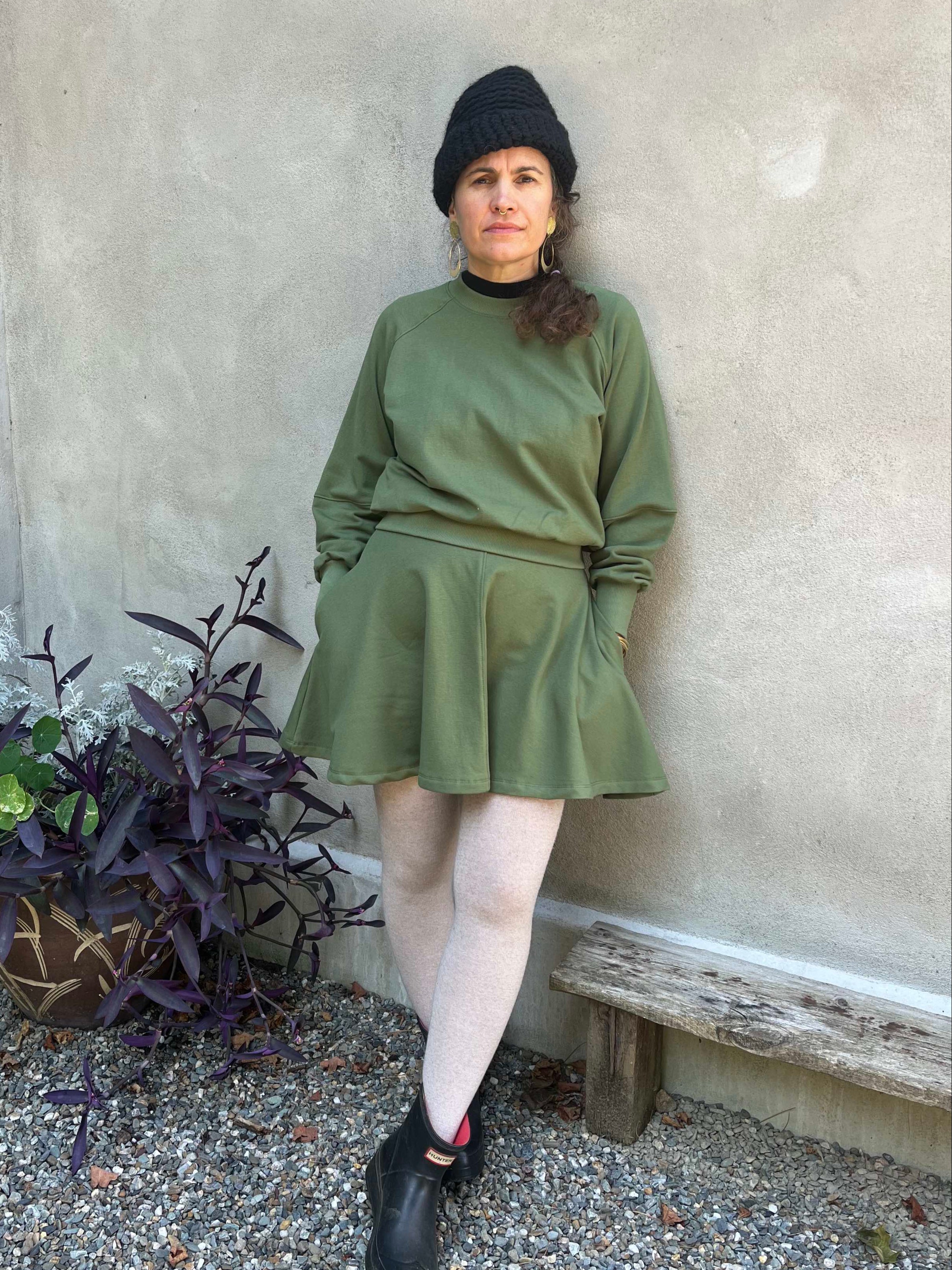 Jupe JUNIPER OLIVE-bambou & Coton