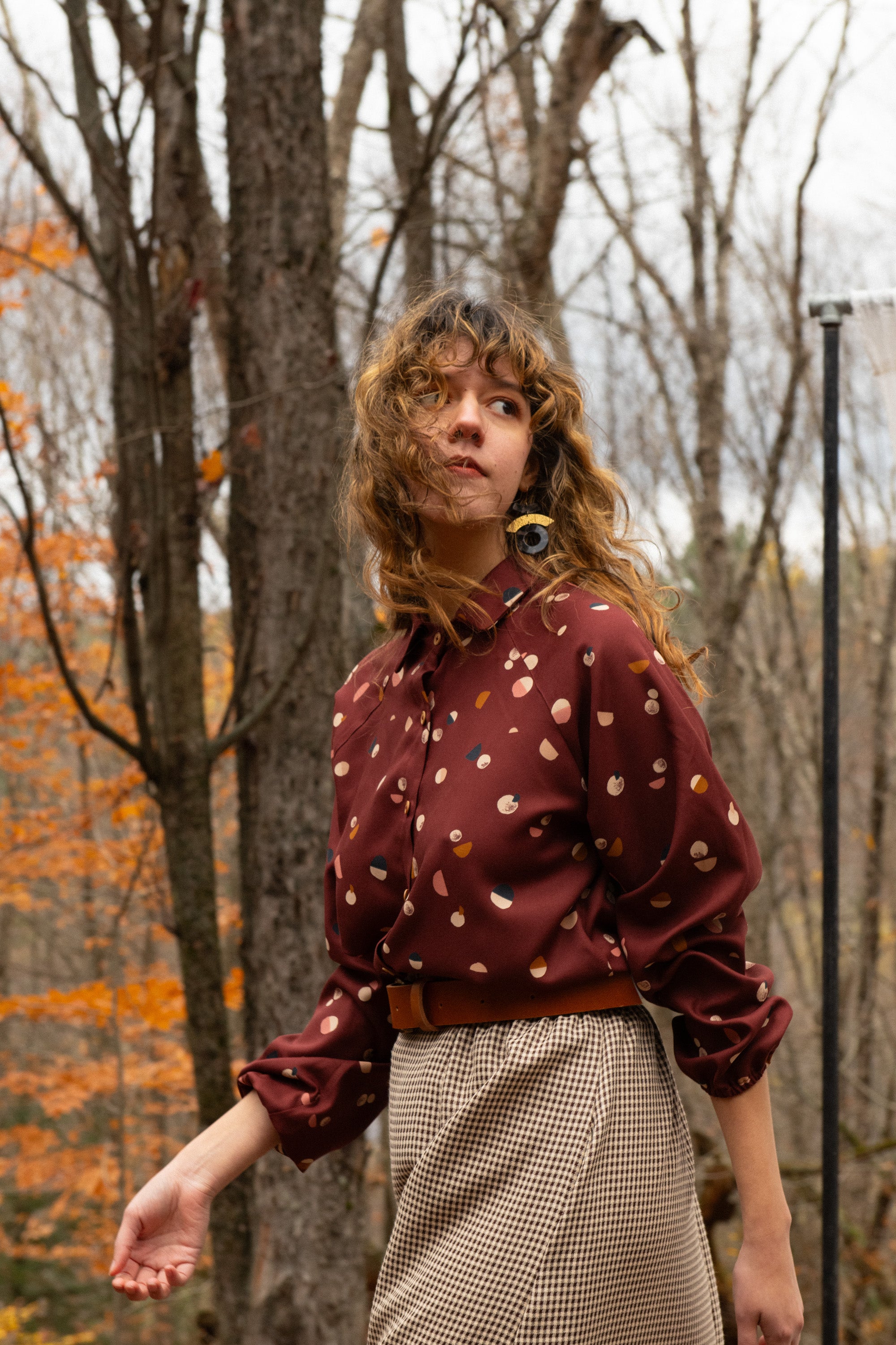 Blouse Acer -Lune bordeaux