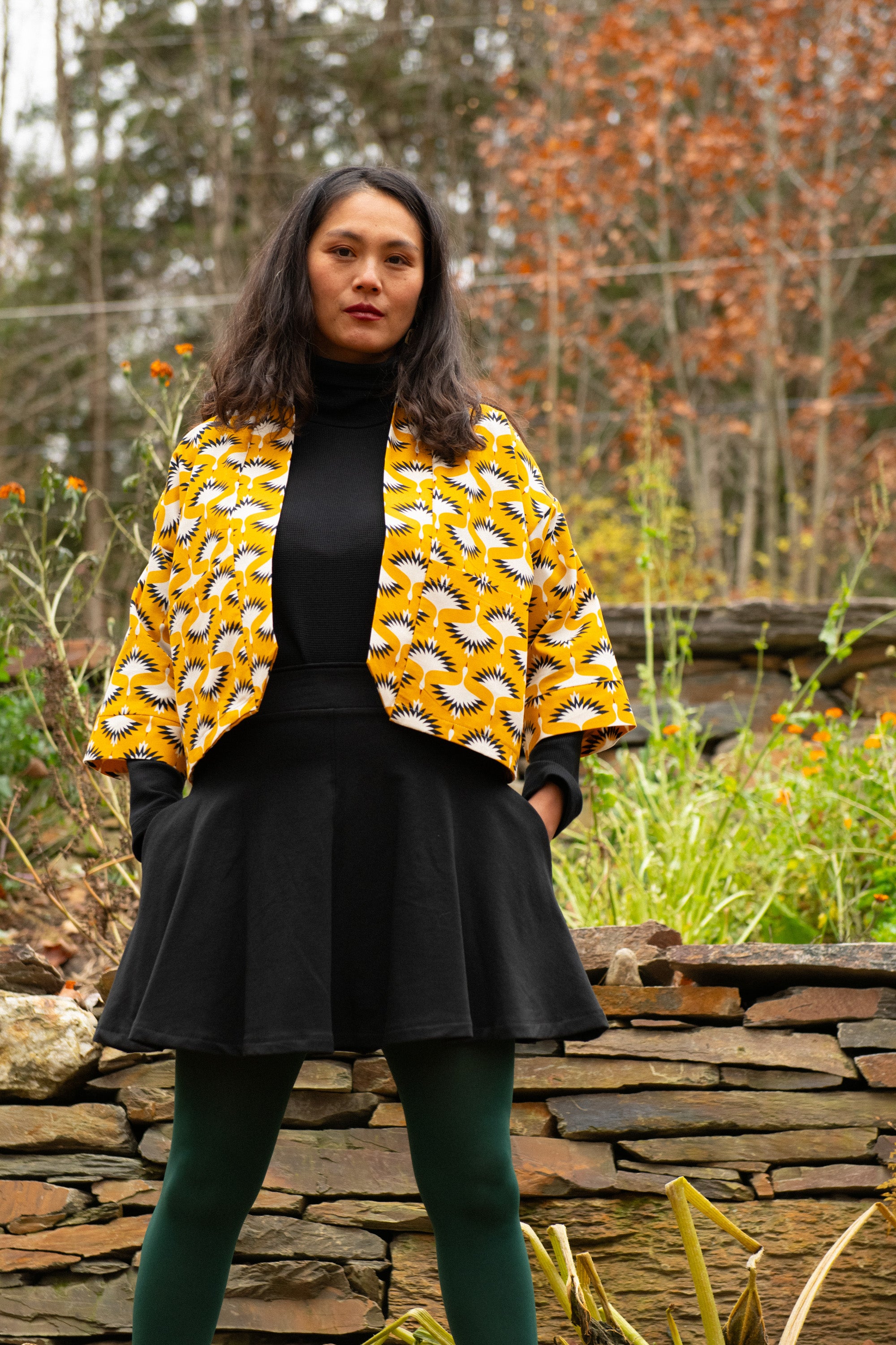 Jupe JUNIPER NOIR-bambou & Coton