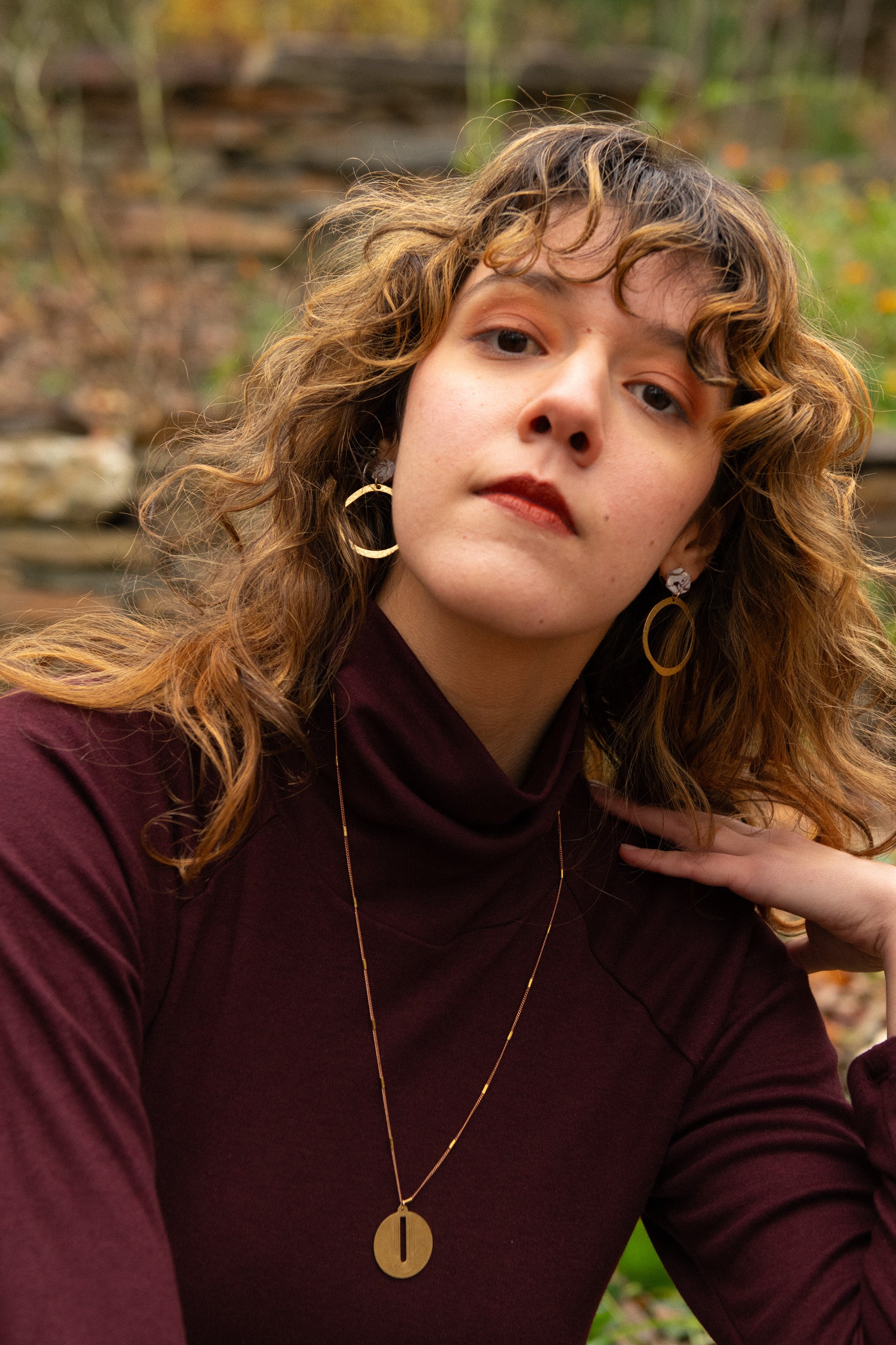 Col roulé raglan ORIS - Bordeaux Oeko-tex