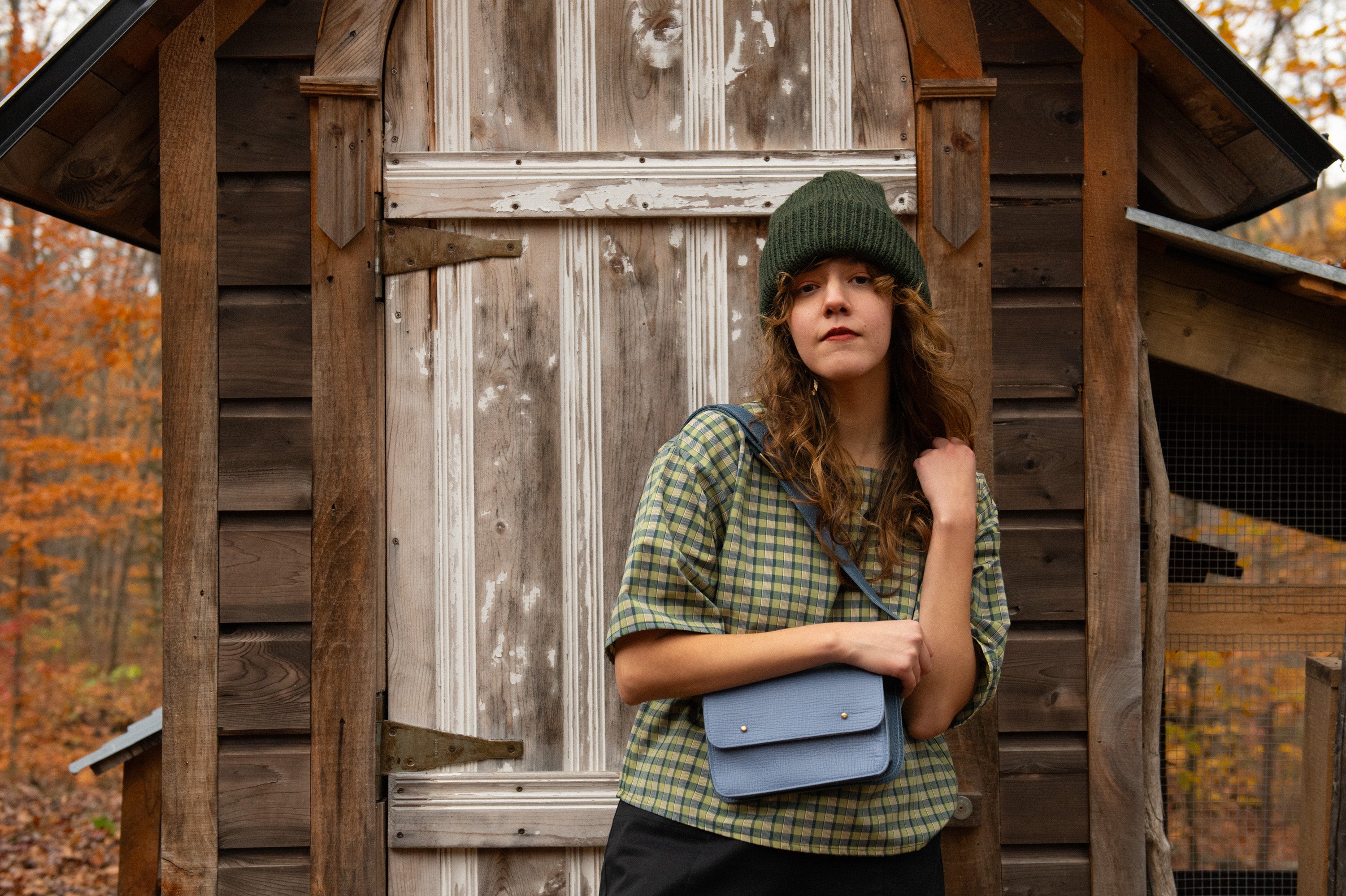 Top Abélia - Carreaux verts