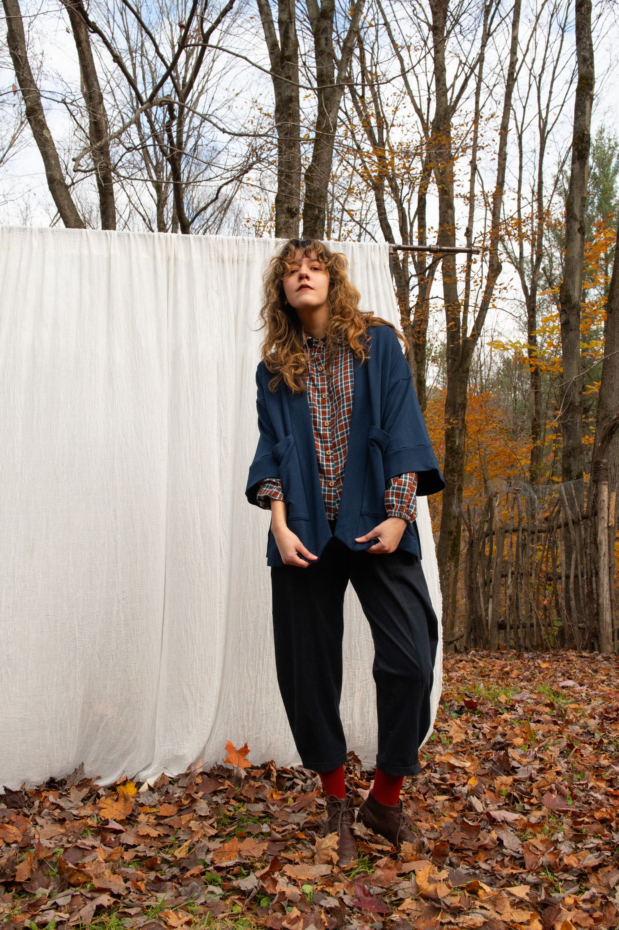 Veste Kimono CYDONIA MARINE -bambou & coton OEKOTEX