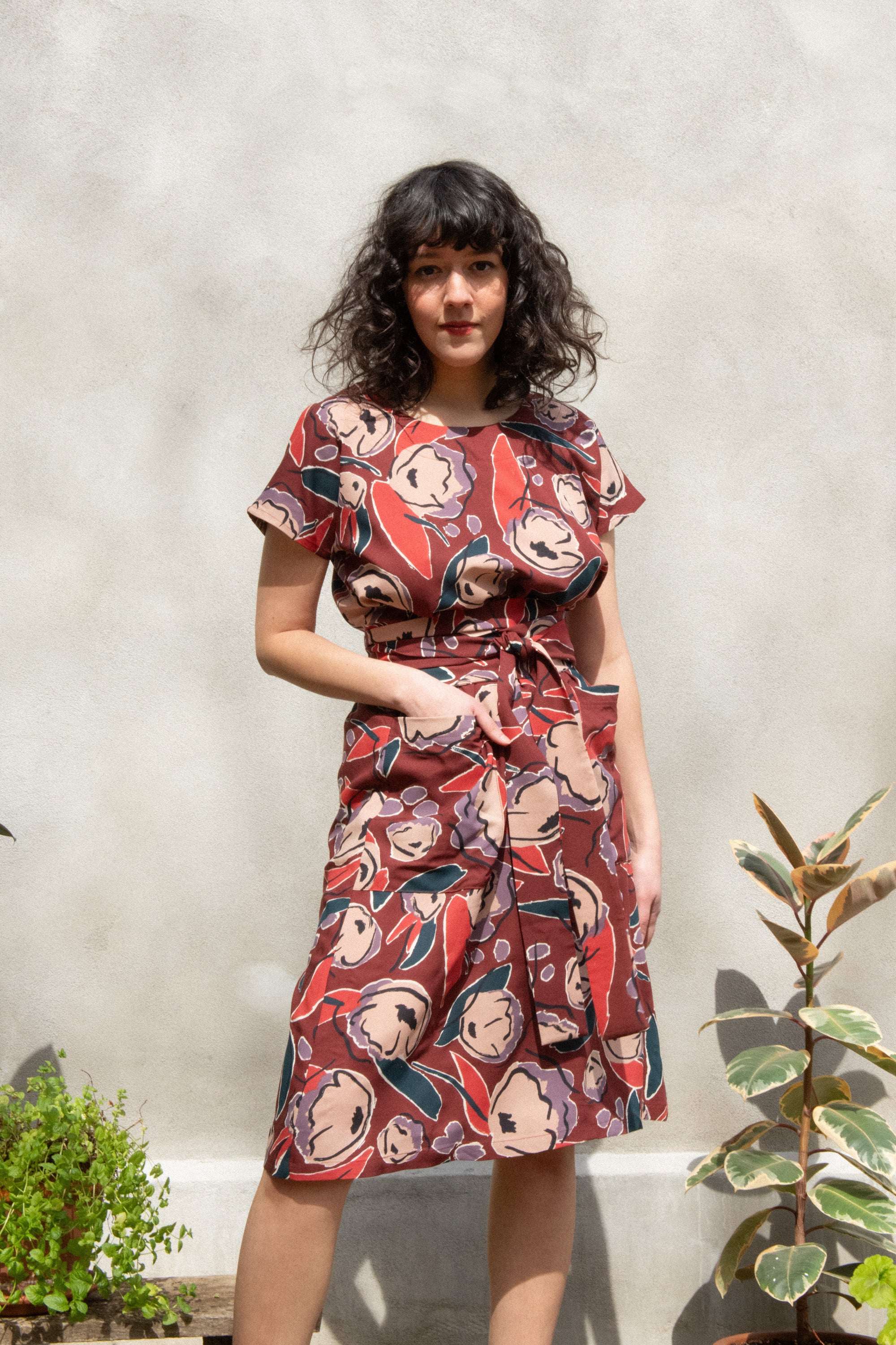 Robe Joséphine - Pivoine rouille - KAZAK