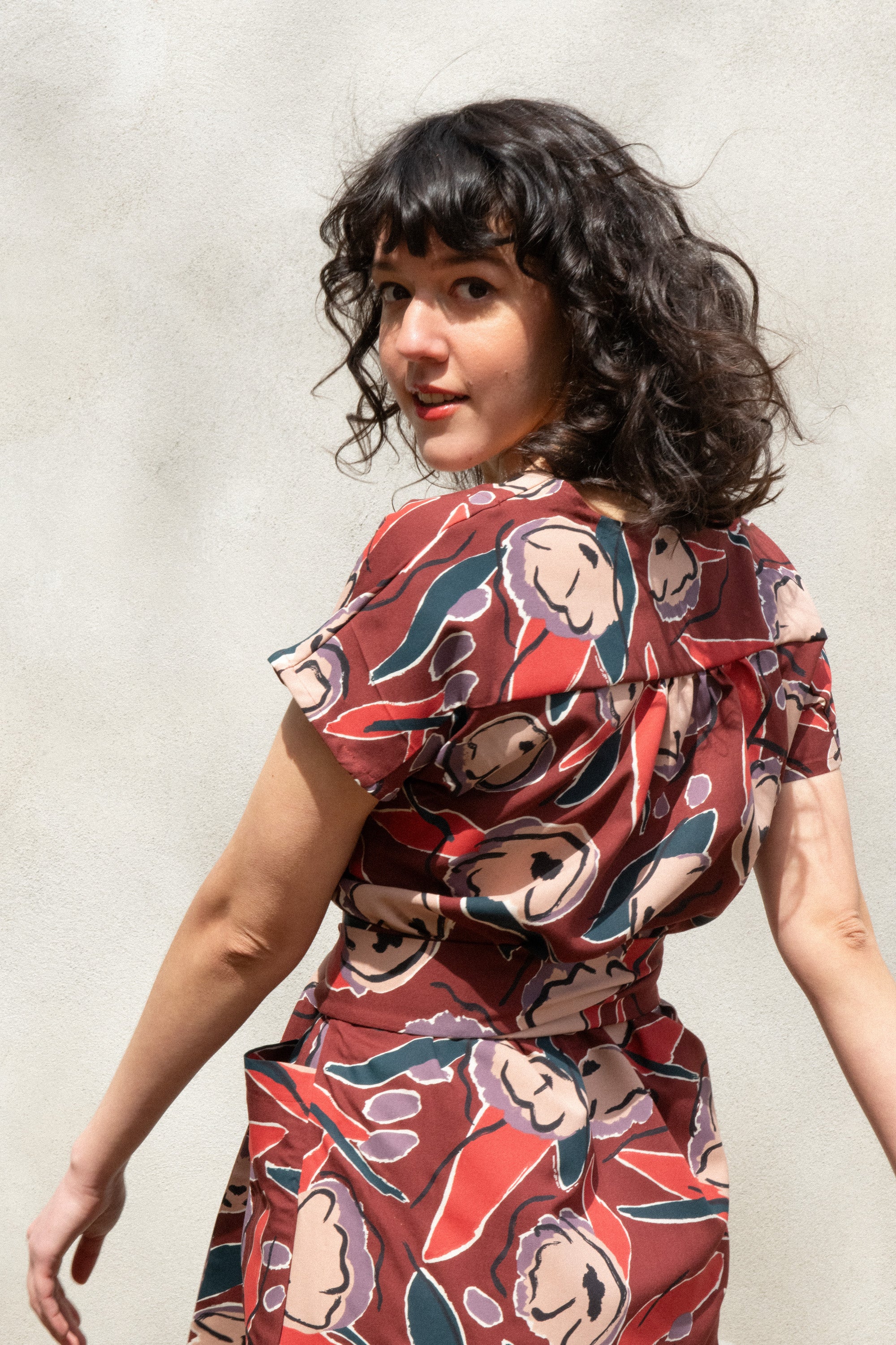 Robe Joséphine - Pivoine rouille - KAZAK