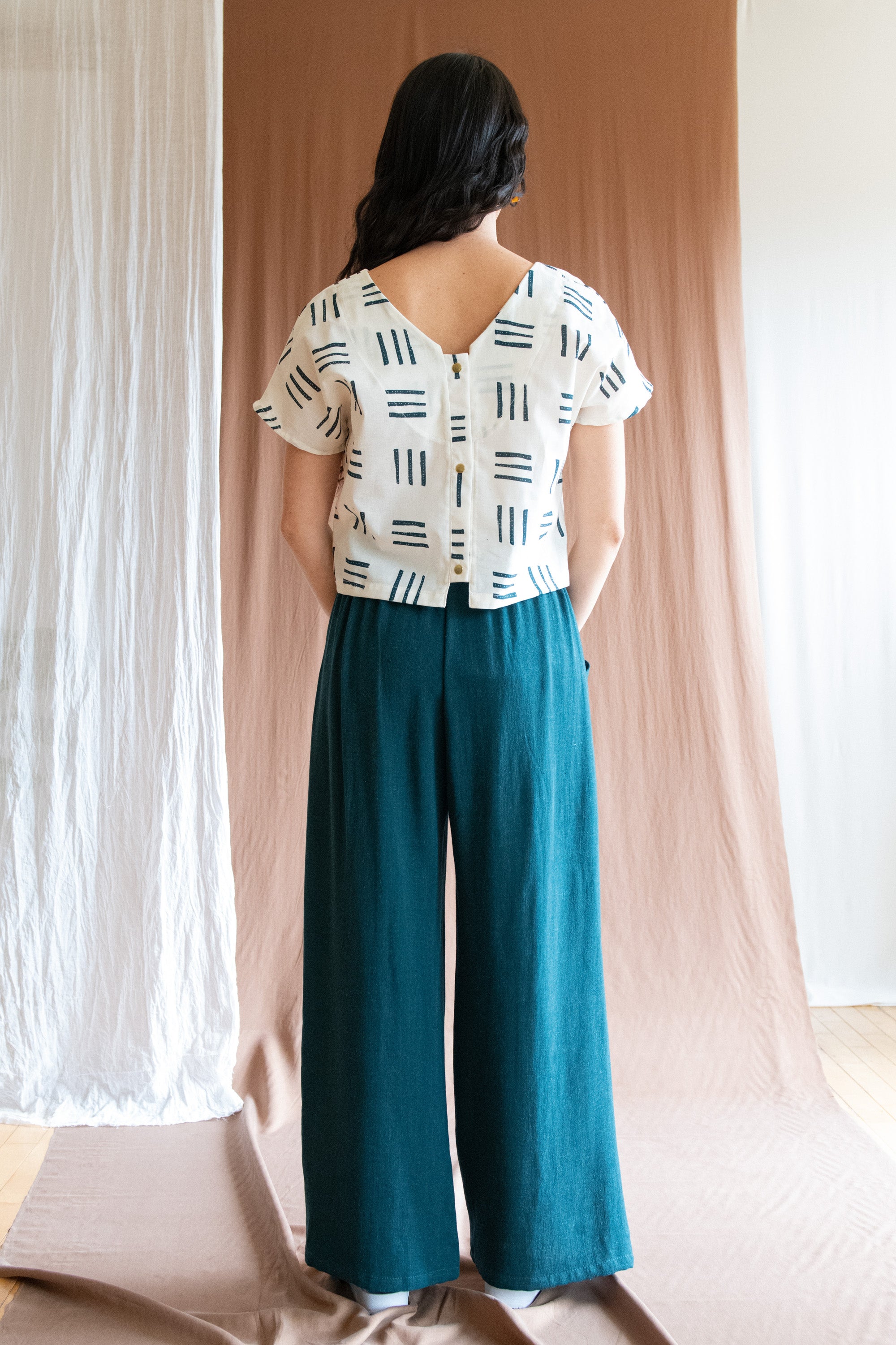 Pantalon Padoua - Lin Forêt -
