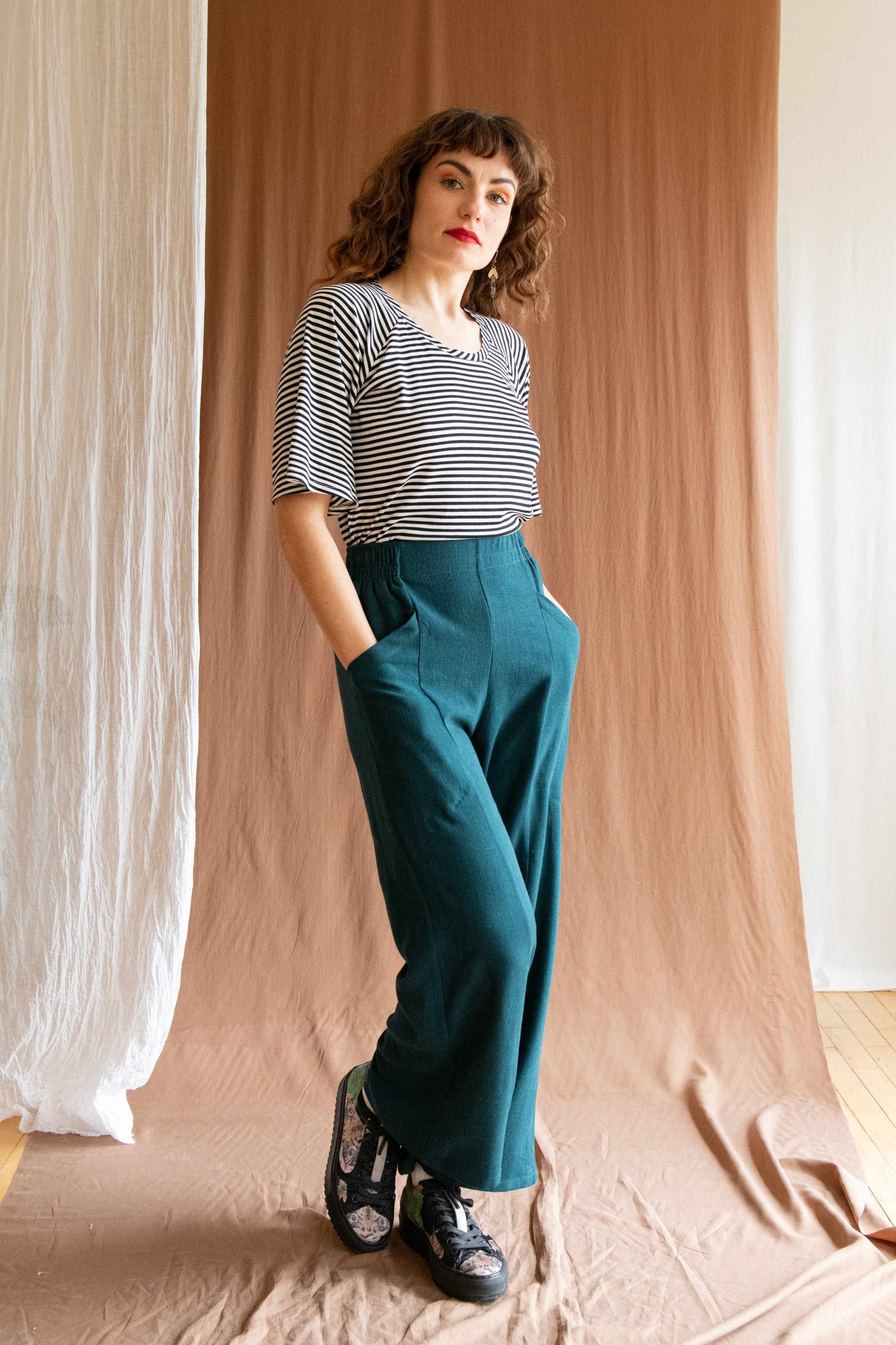 Pantalon Padoua - Lin Forêt -