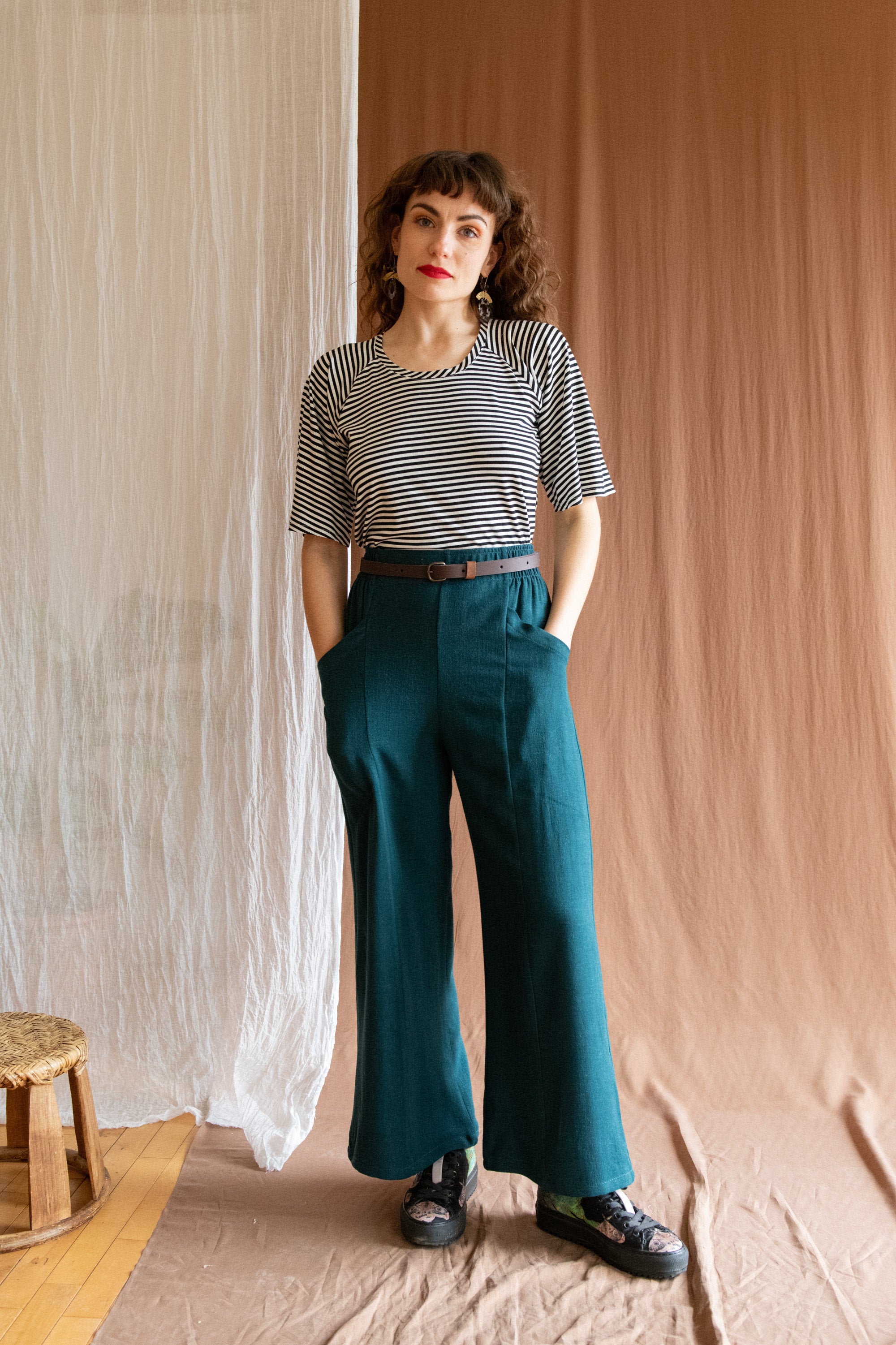 Pantalon Padoua - Lin Forêt -