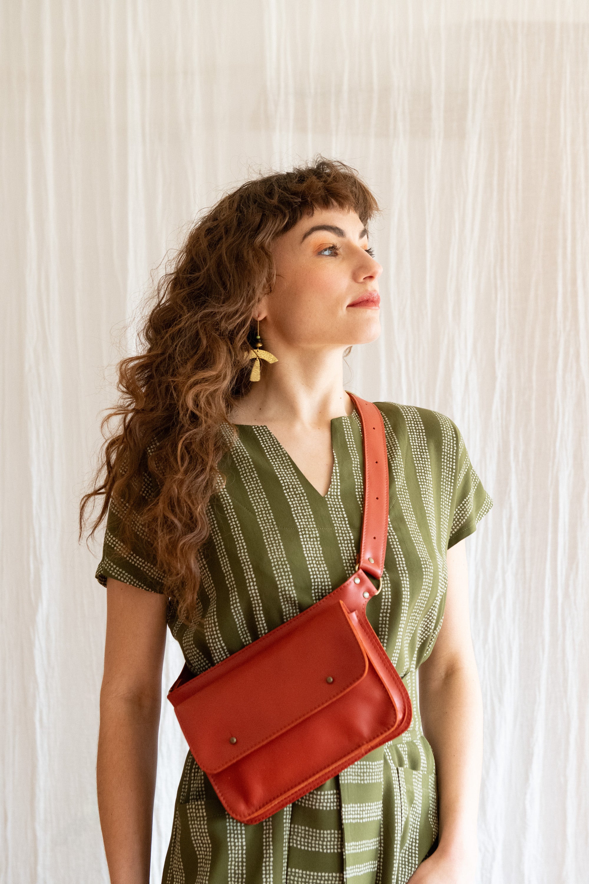 Ceinture pochette Hatley Cayenne en cuir recyclé