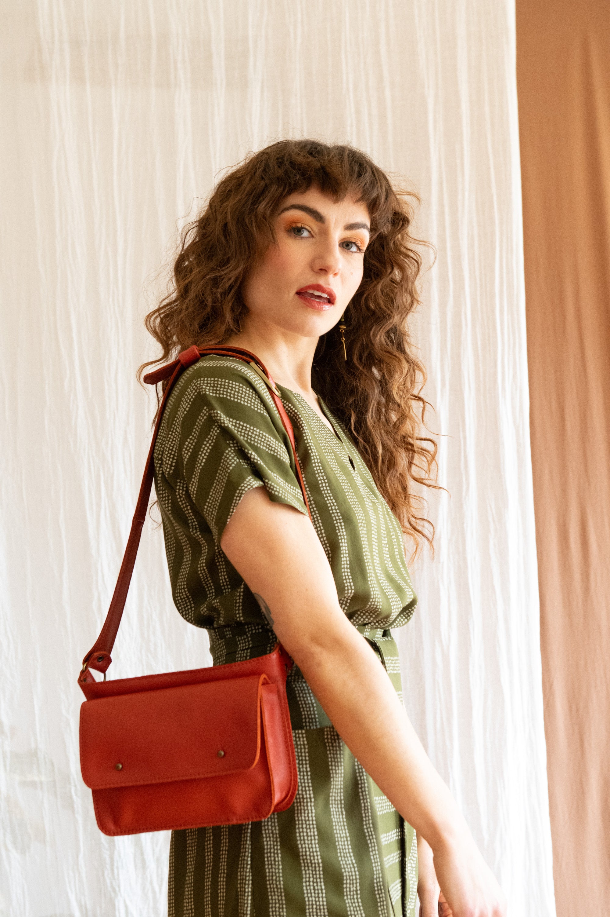 Ceinture pochette Hatley Cayenne en cuir recyclé