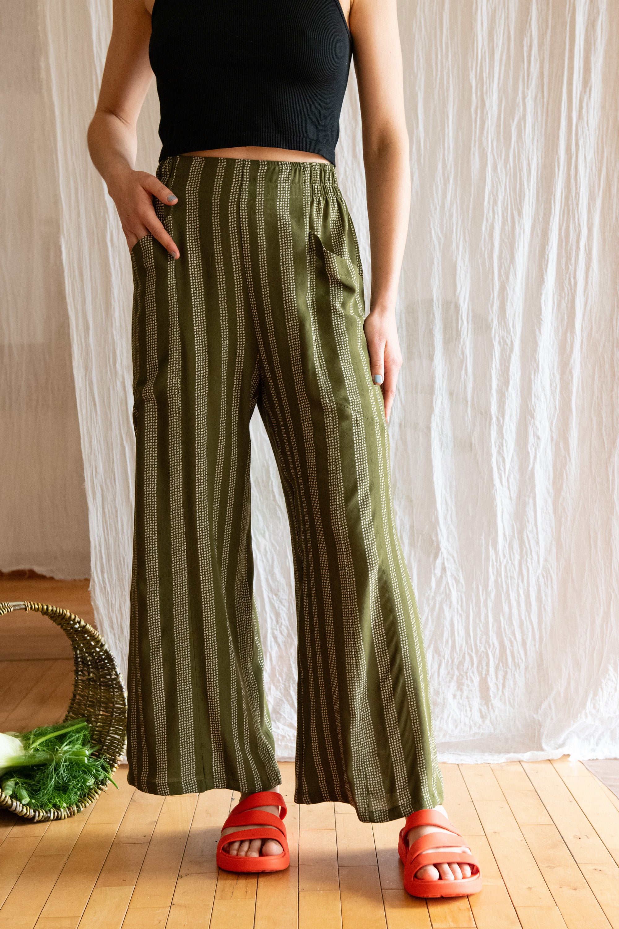 Pantalon Padoua - Points Ivy en viscose bio -