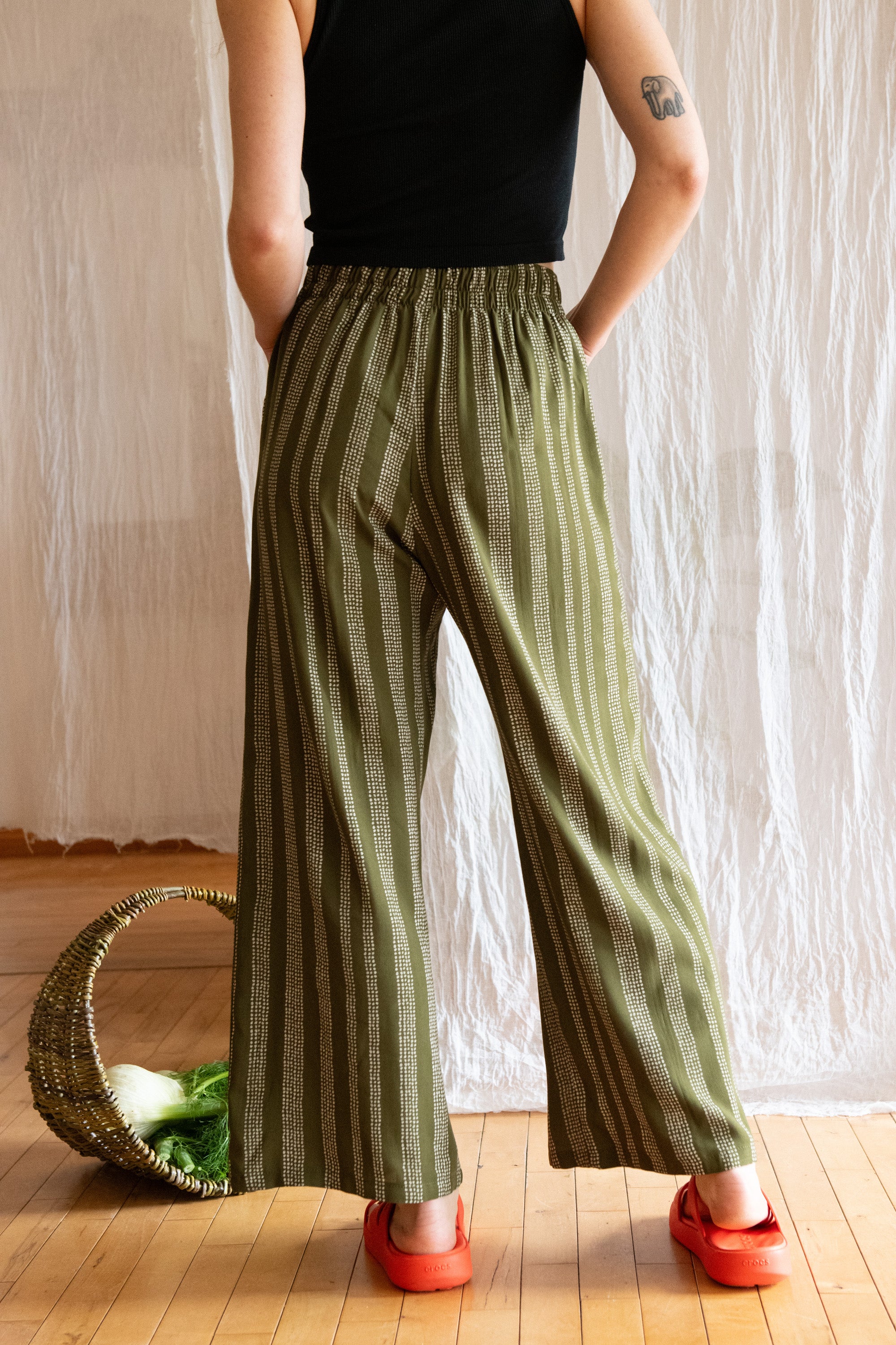 Pantalon Padoua - Points Ivy en viscose bio -