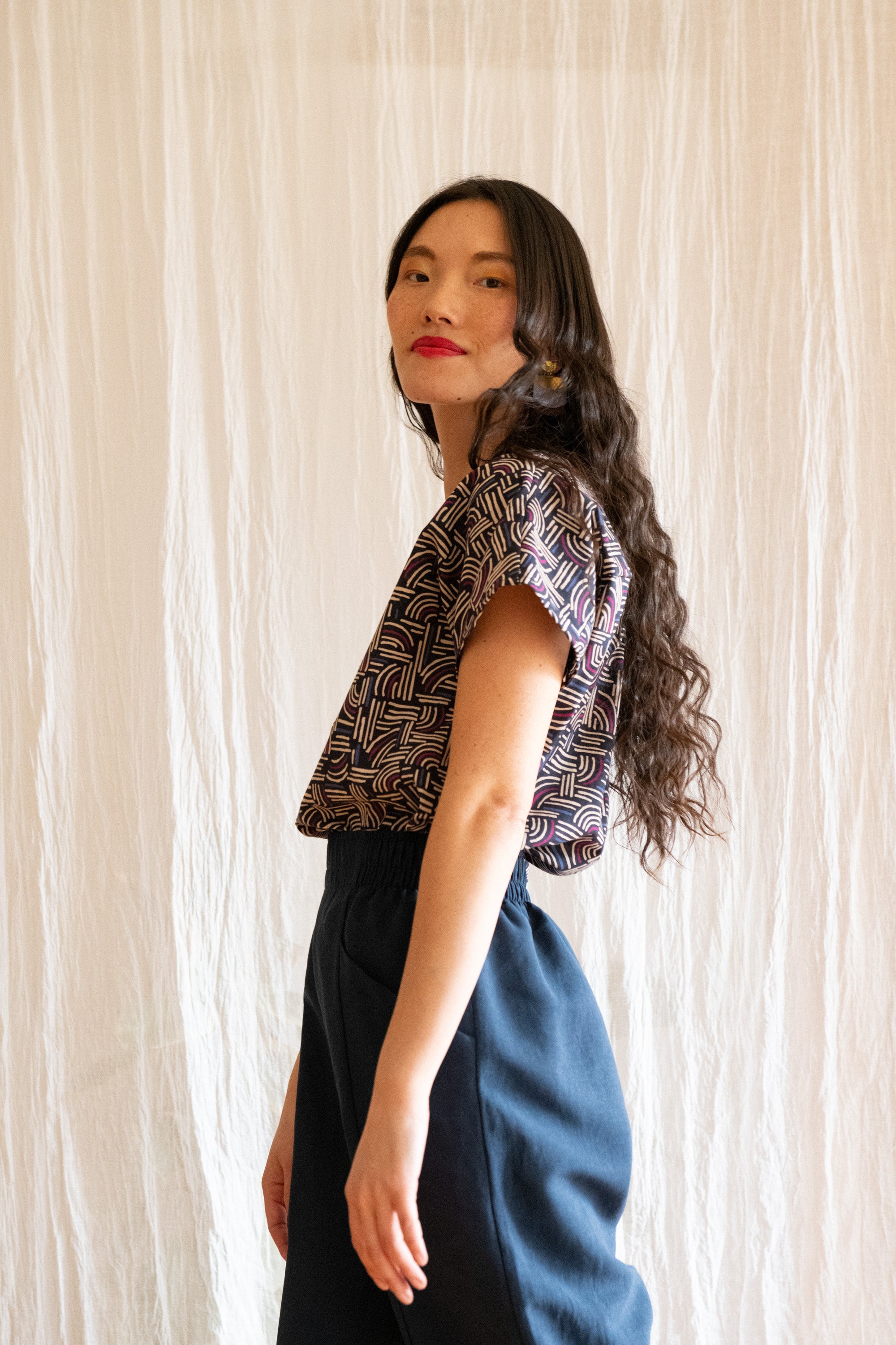 Pantalon Padoua - Lin Indigo