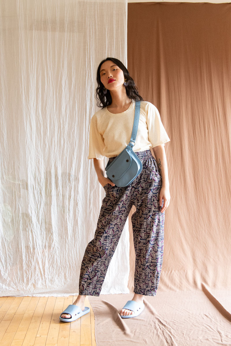 Pantalon Sienna - Vannerie nuit coton bio -