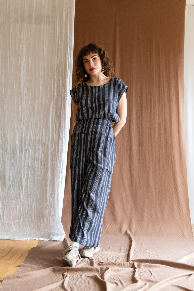 Top Sandrigo - Points charbon en Viscose Oeko-tex -