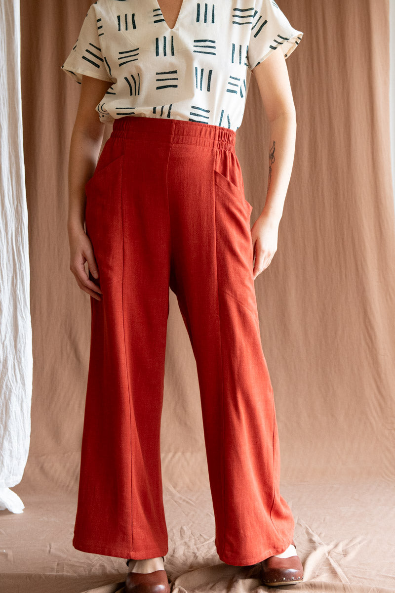 Pantalon Padoua - Lin Cayenne
