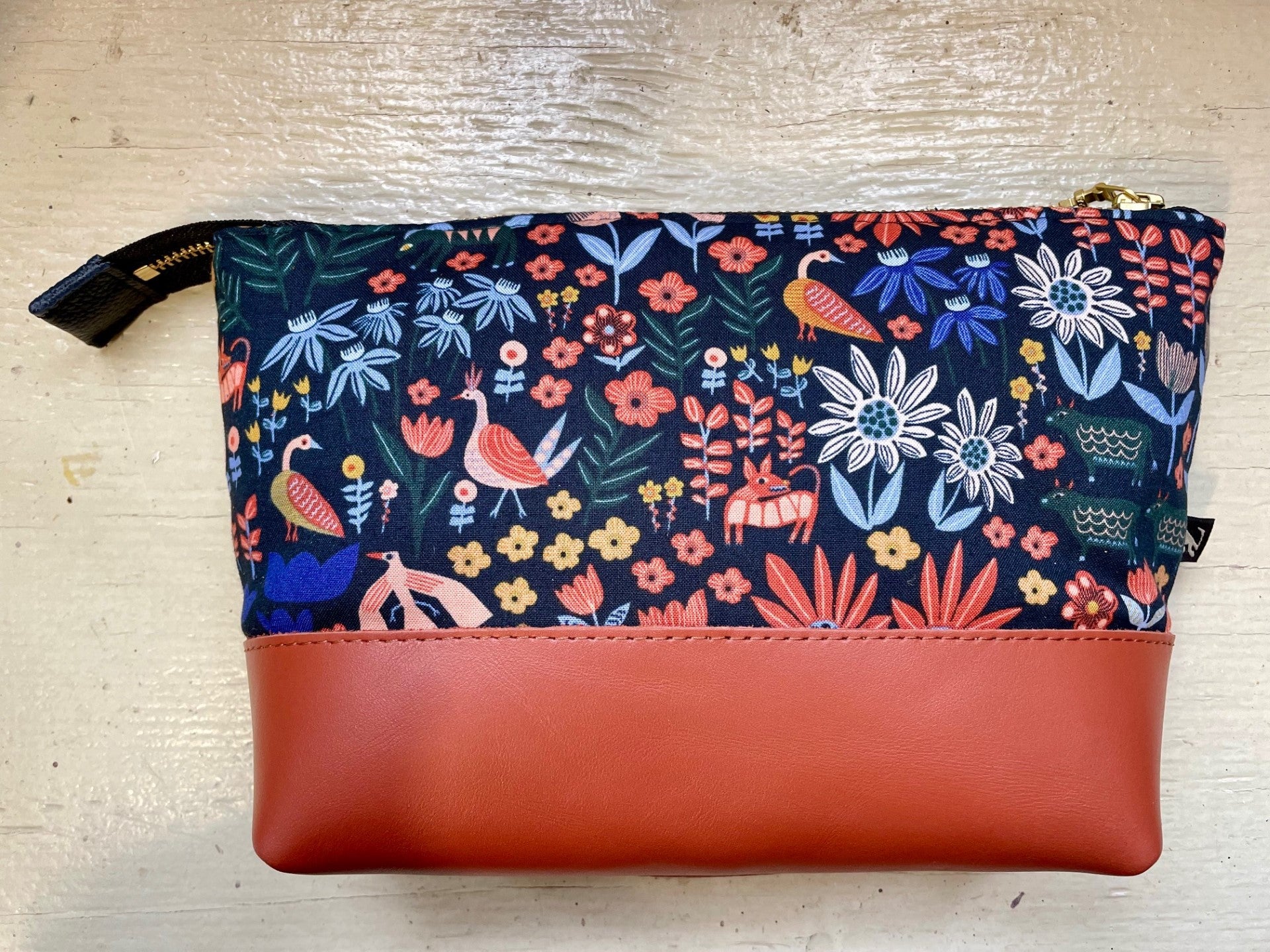 La Trousse - Retailles de tissu et cuir recyclé / Folklorique - KAZAK