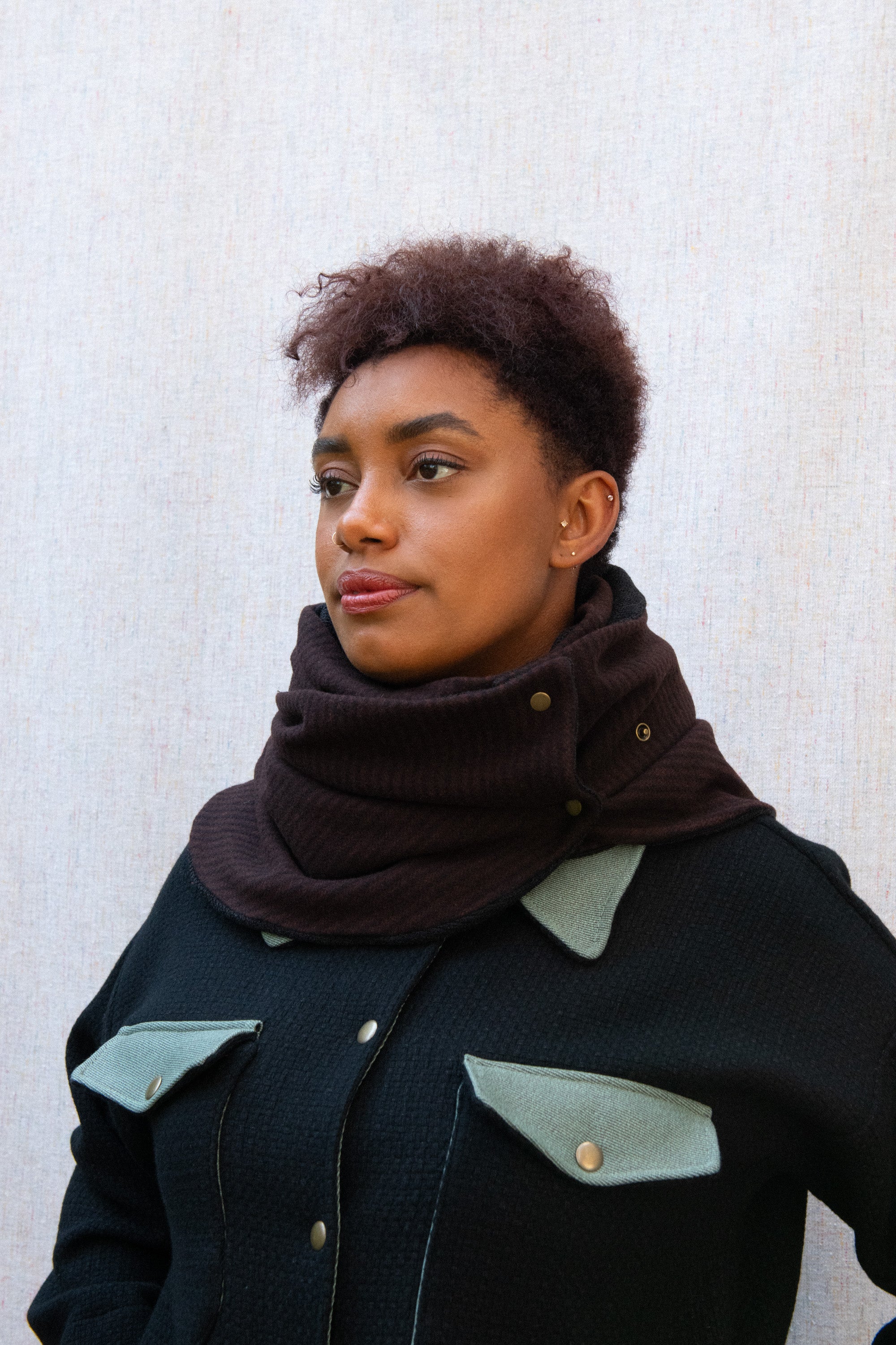 Foulard Sussex Rayures bordeaux