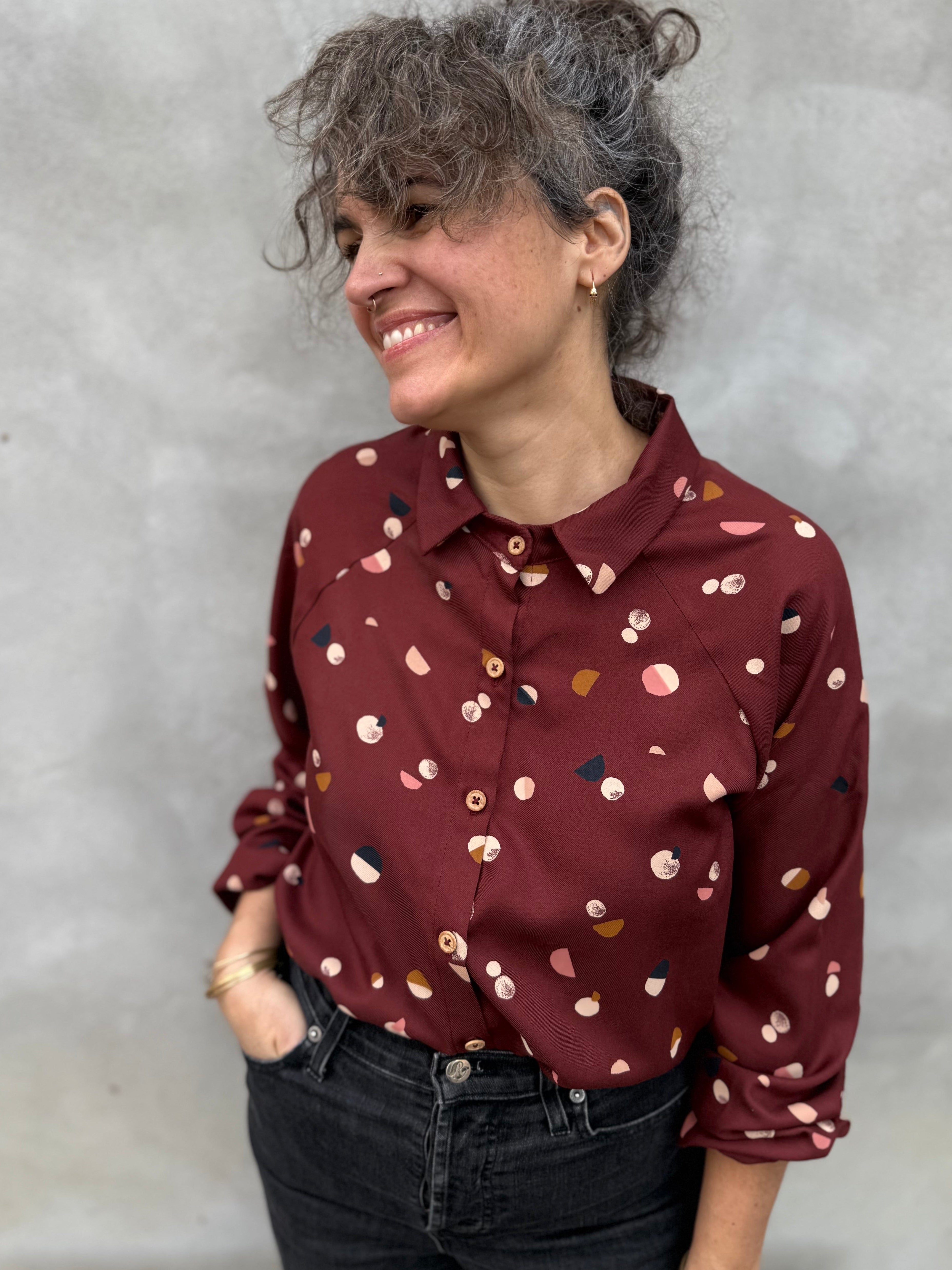 Blouse Acer -Lune bordeaux
