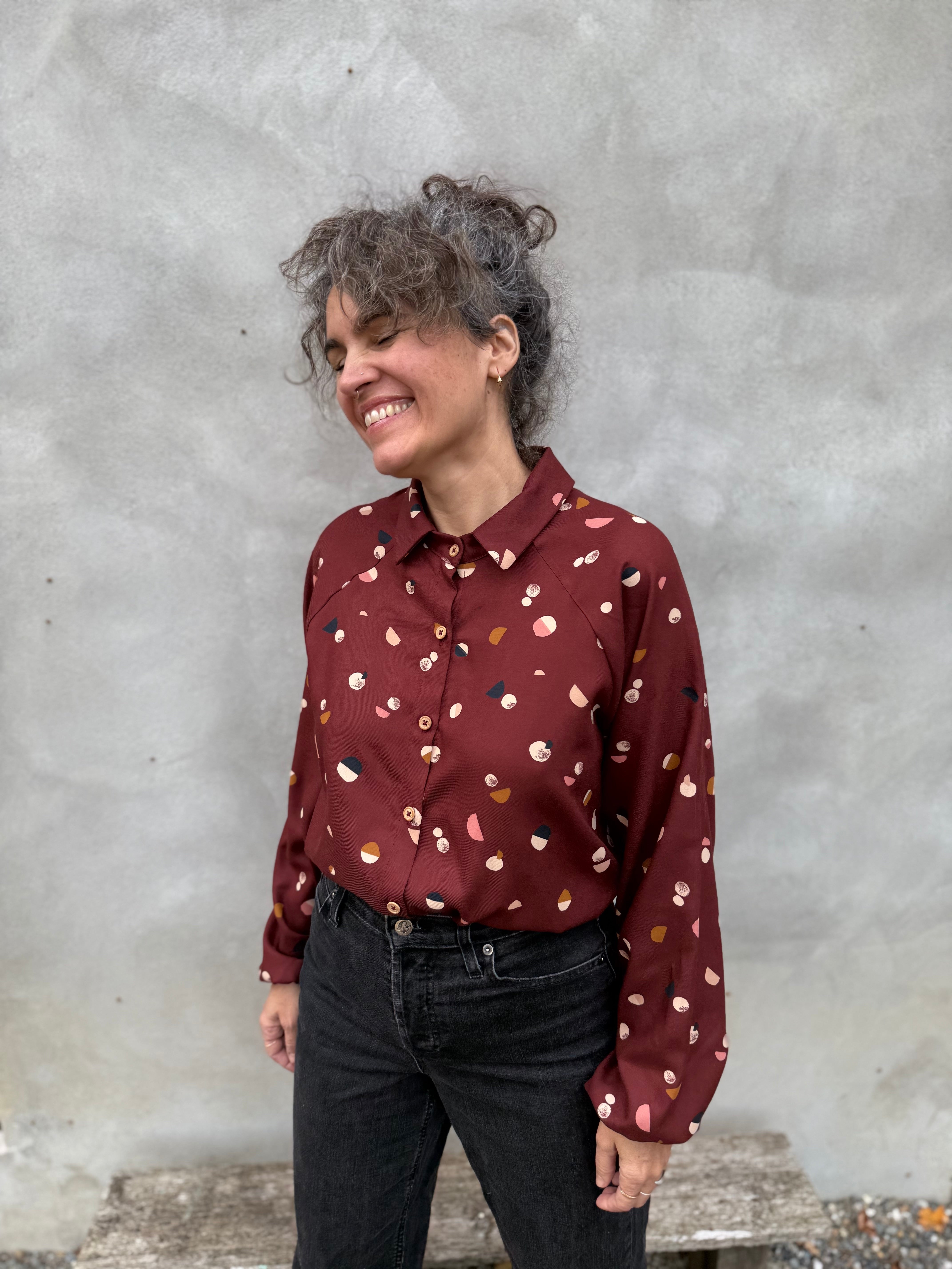 Blouse Acer -Lune bordeaux