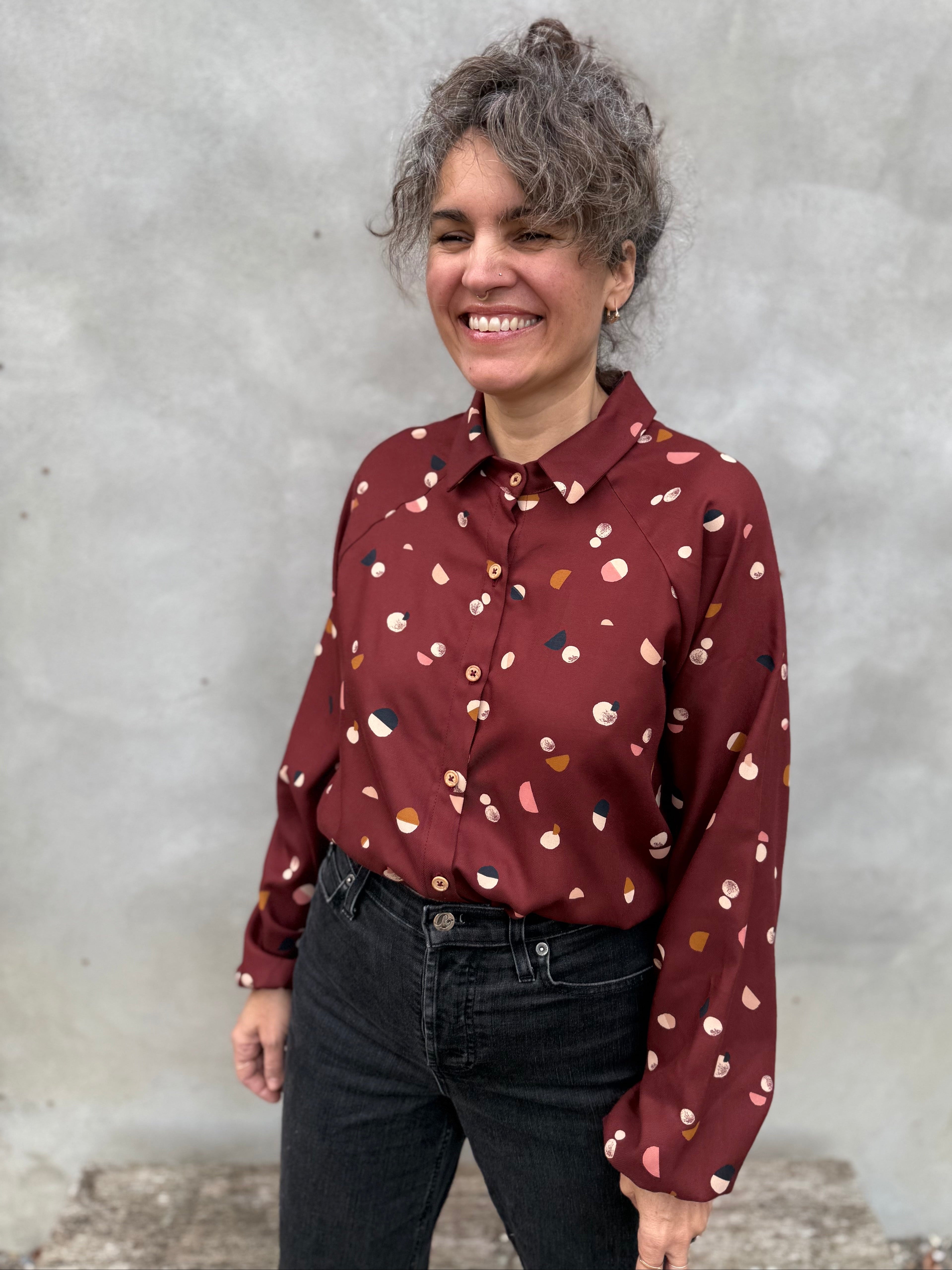 Blouse Acer -Lune bordeaux