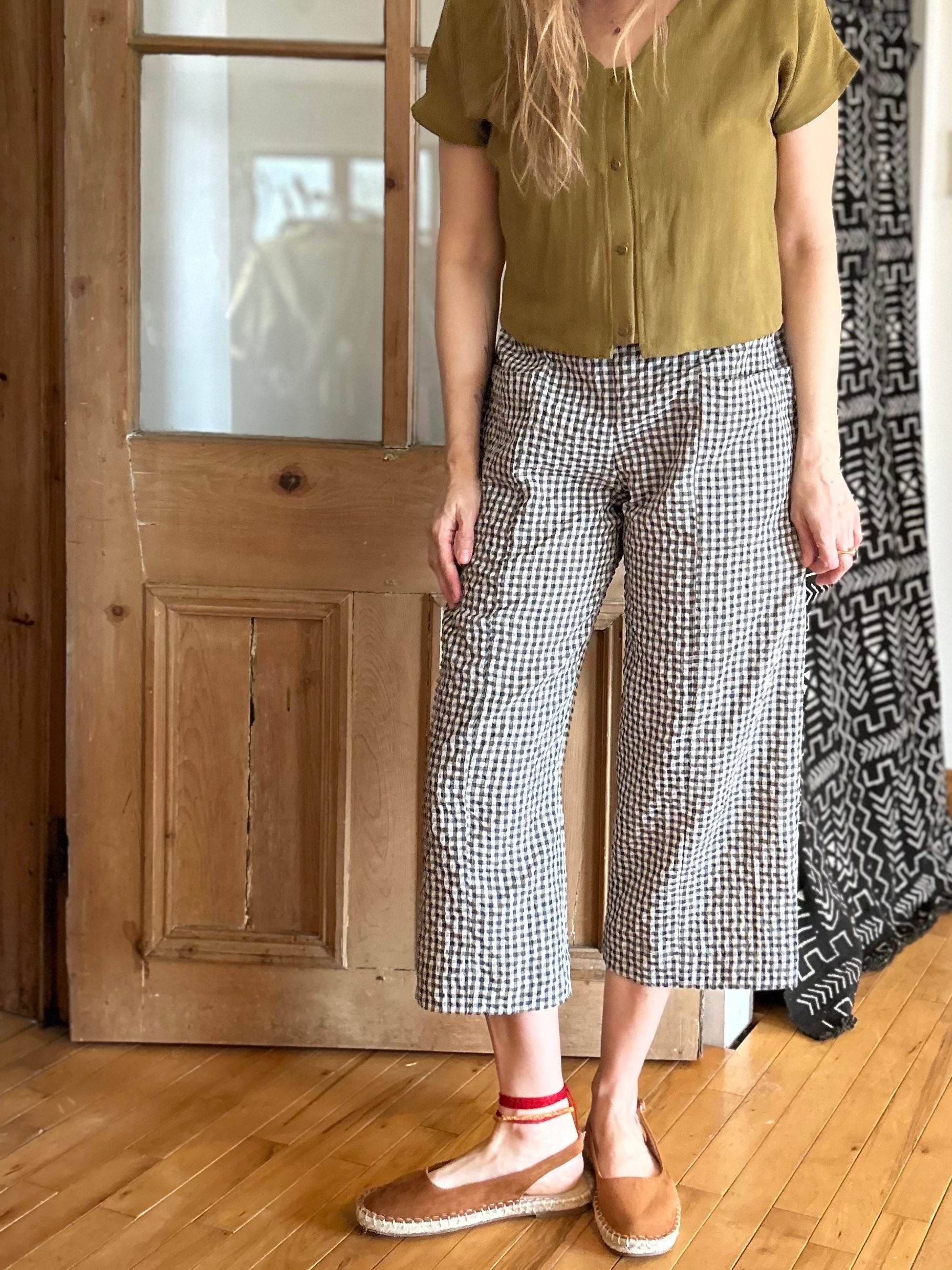 Pantalon Pétunia Vichy Teal