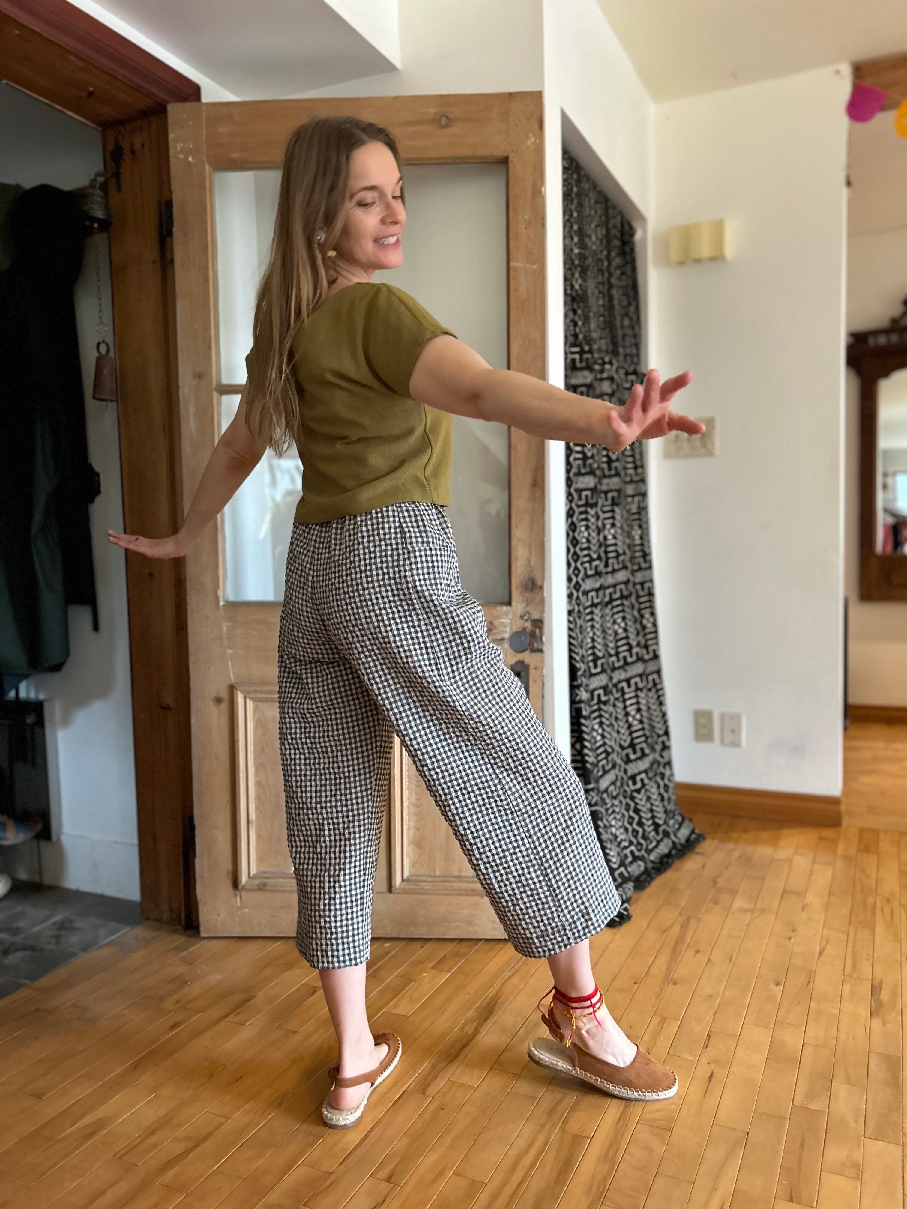 Pantalon Pétunia Vichy Teal