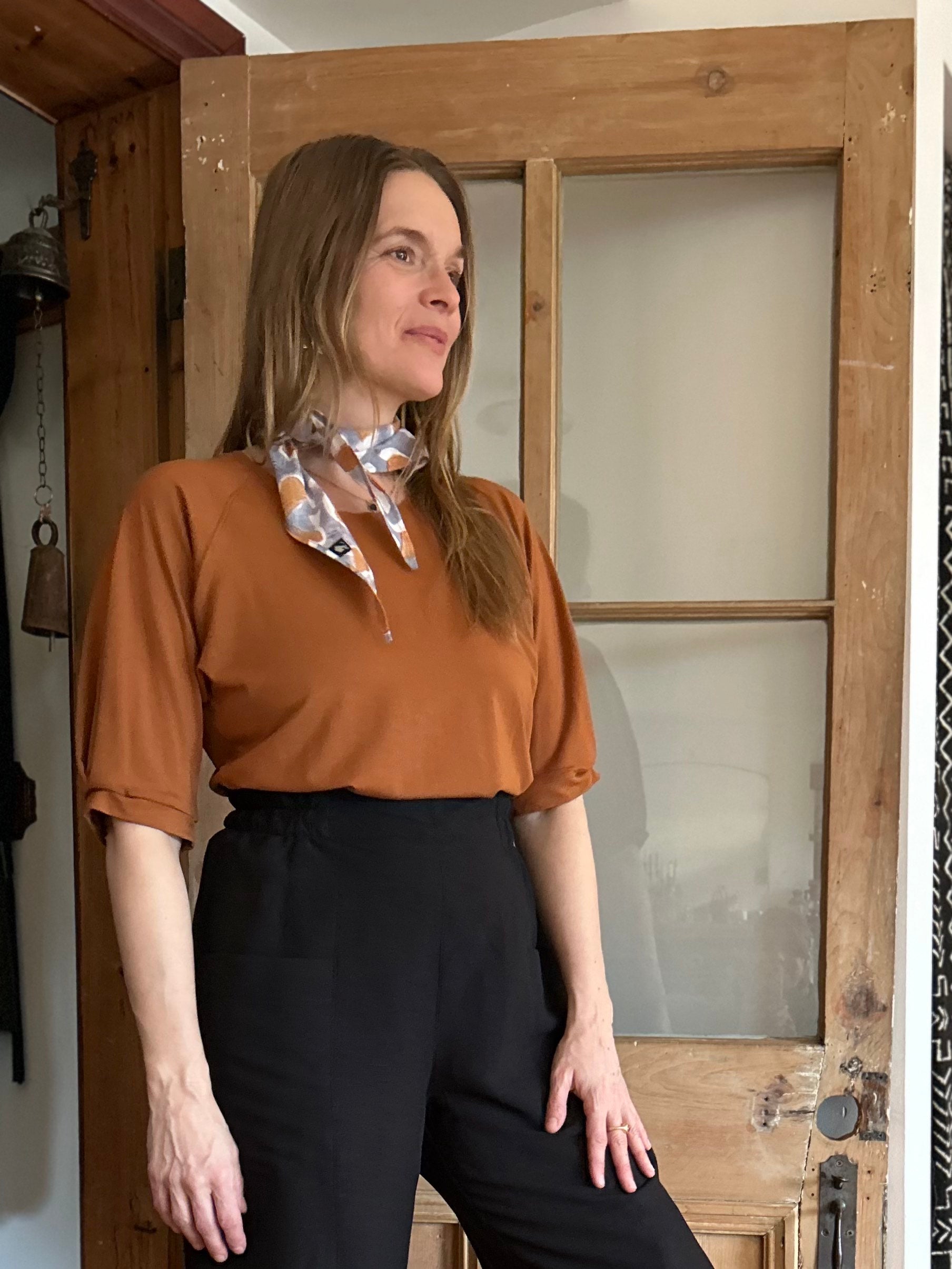 Top Vernus - Muscade - Rayonne de bambou Oeko-tex -