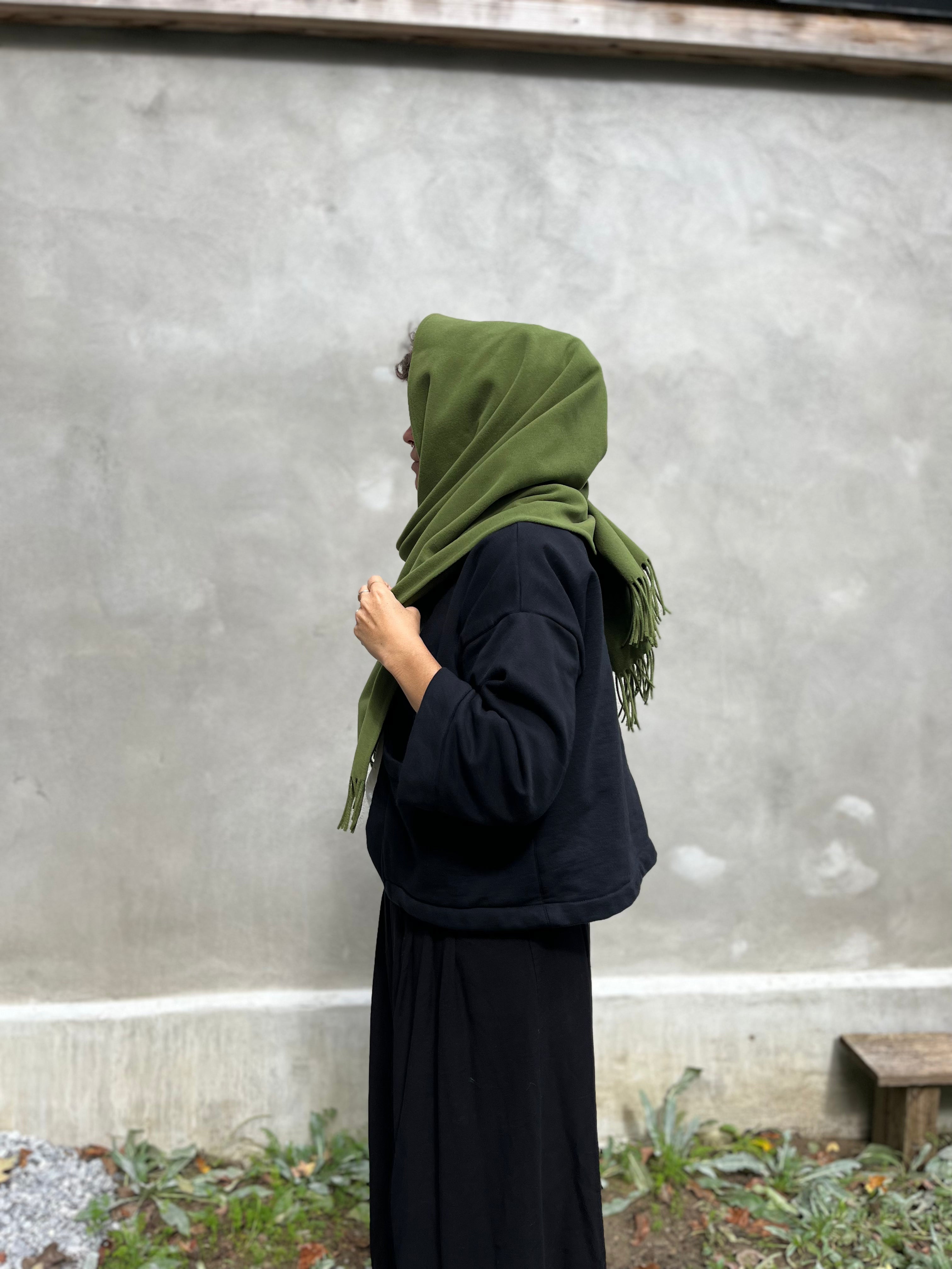 Foulard / Châle Lime 100 % laine
