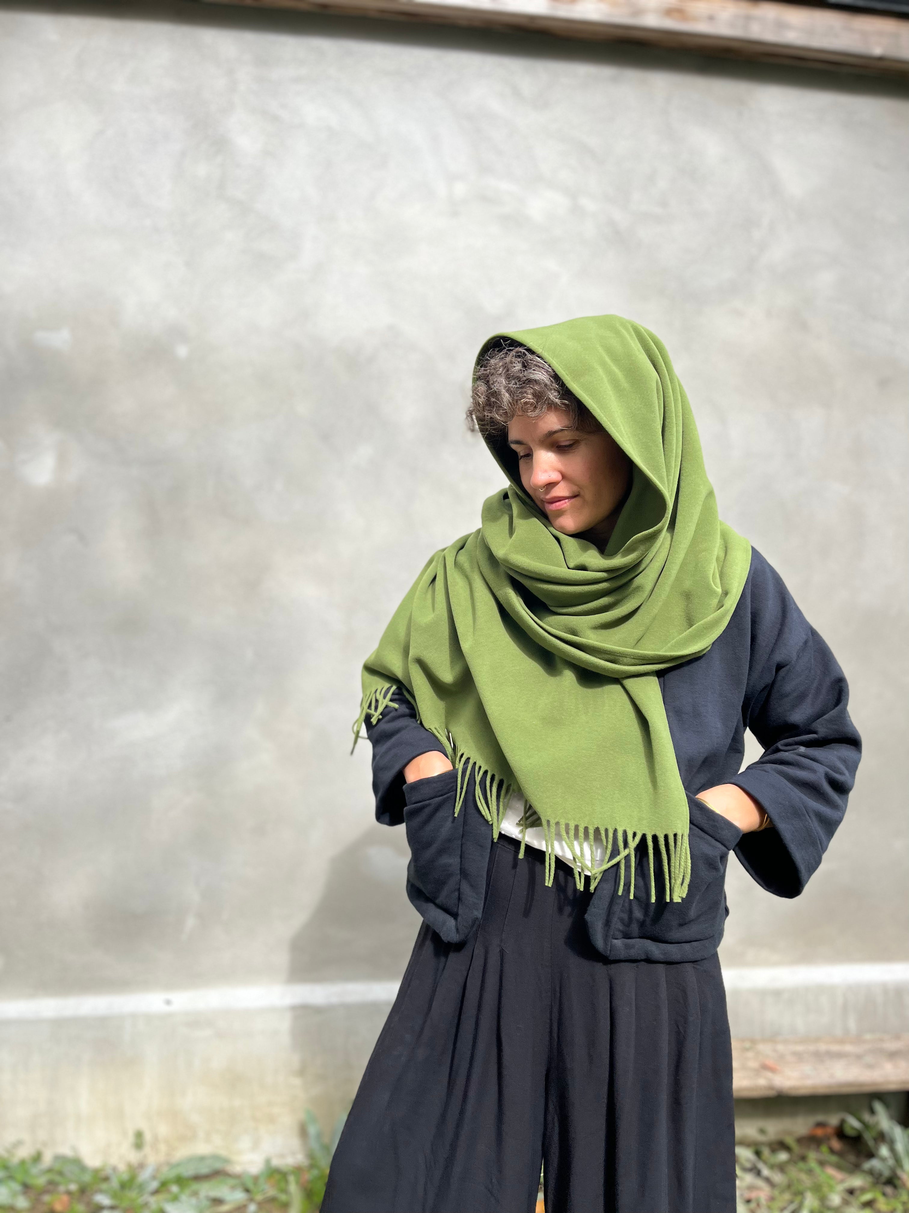 Foulard / Châle Lime 100 % laine