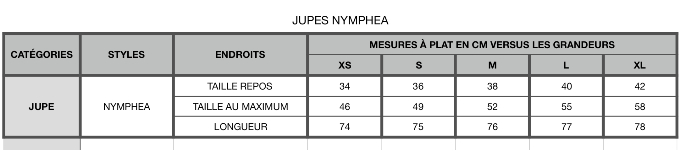 Jupe Nymphea Ginger