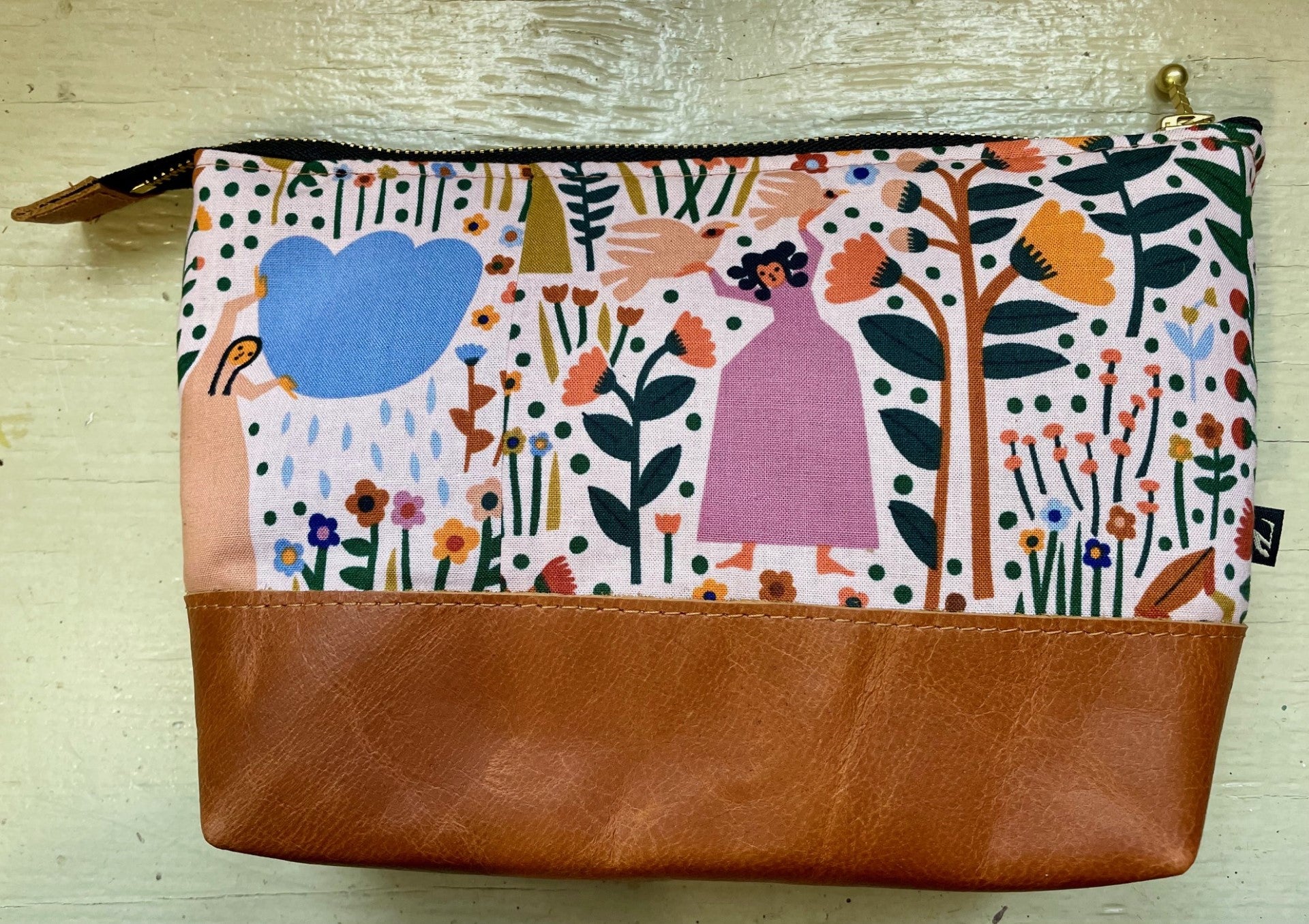La Trousse - Retailles de tissu et cuir recyclé / Jardineuses - KAZAK