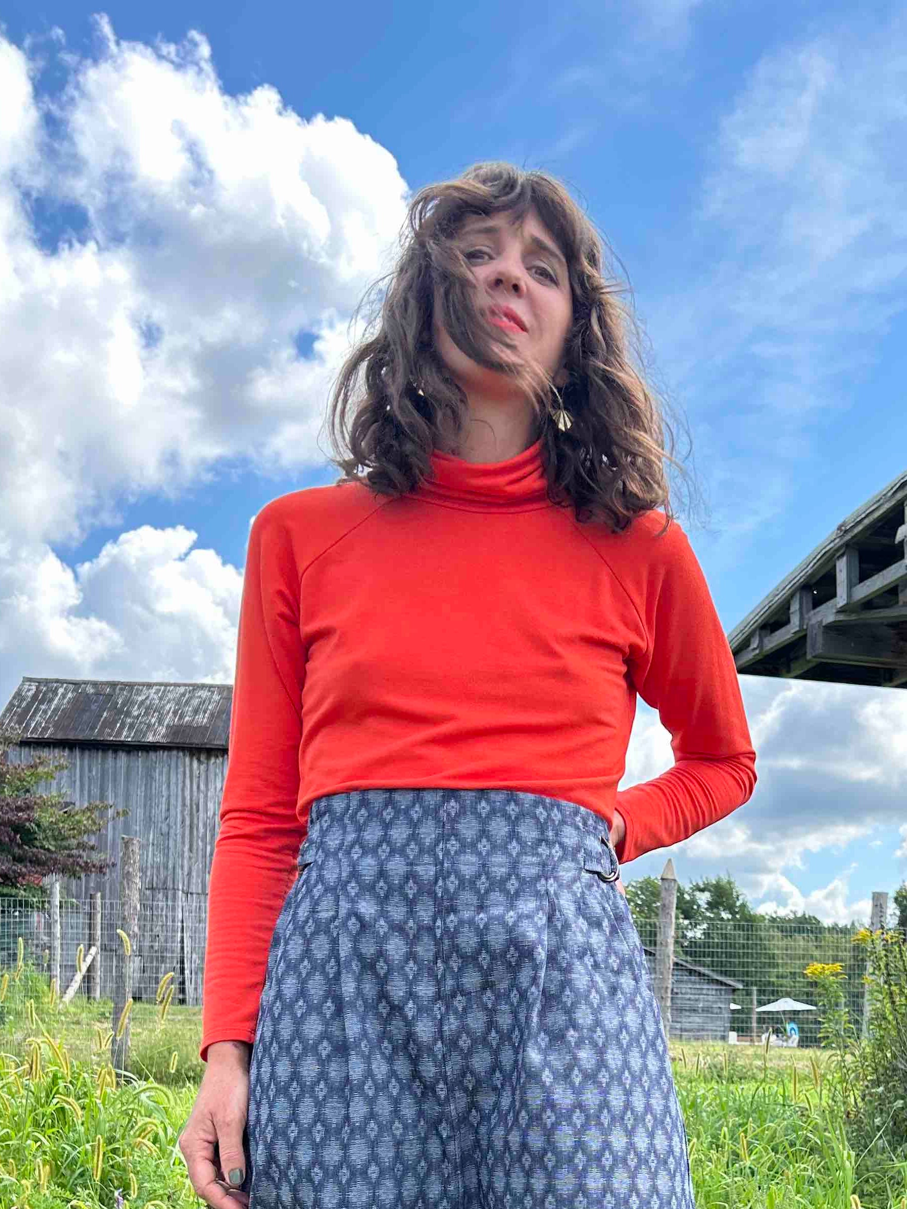Col roulé raglan ORIS - tiger lily