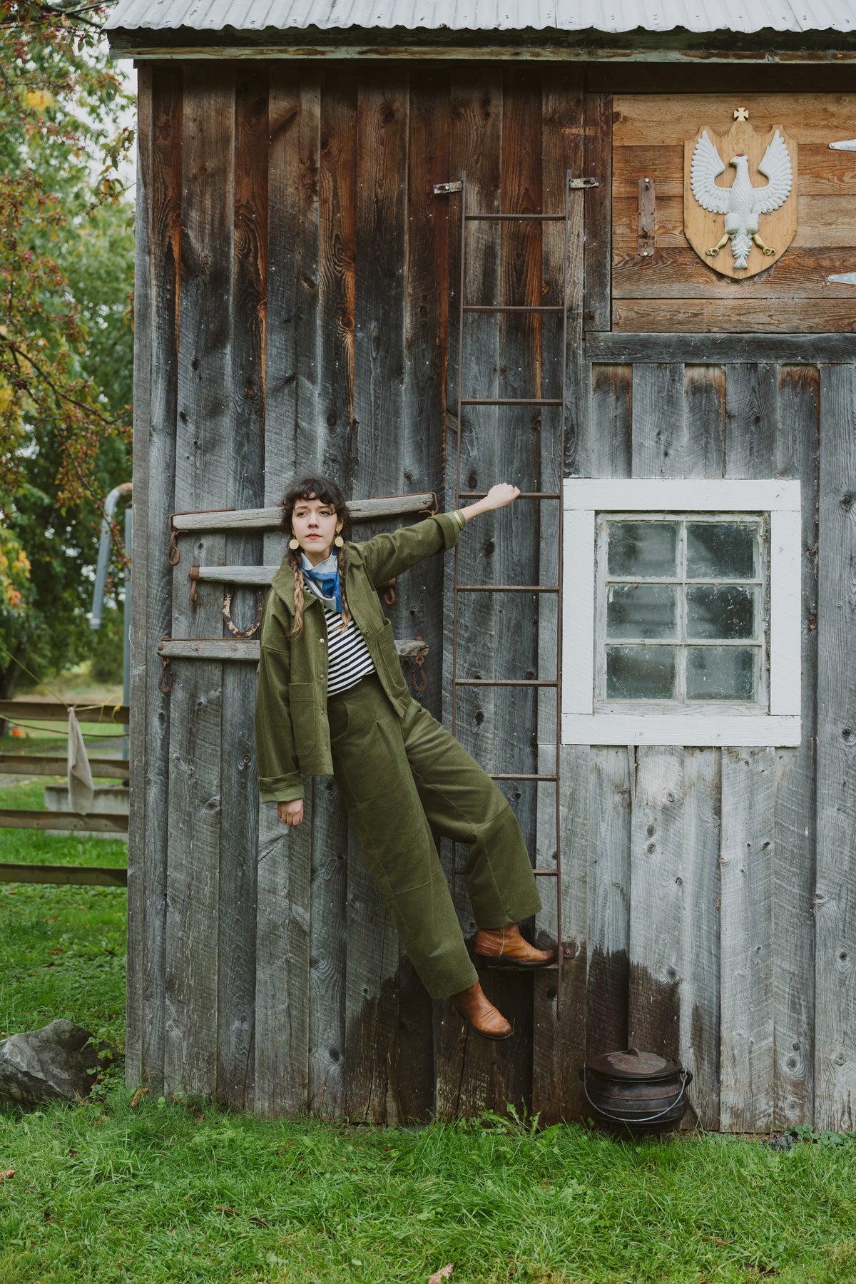 Pantalon Pimbina -Corduroy Olive