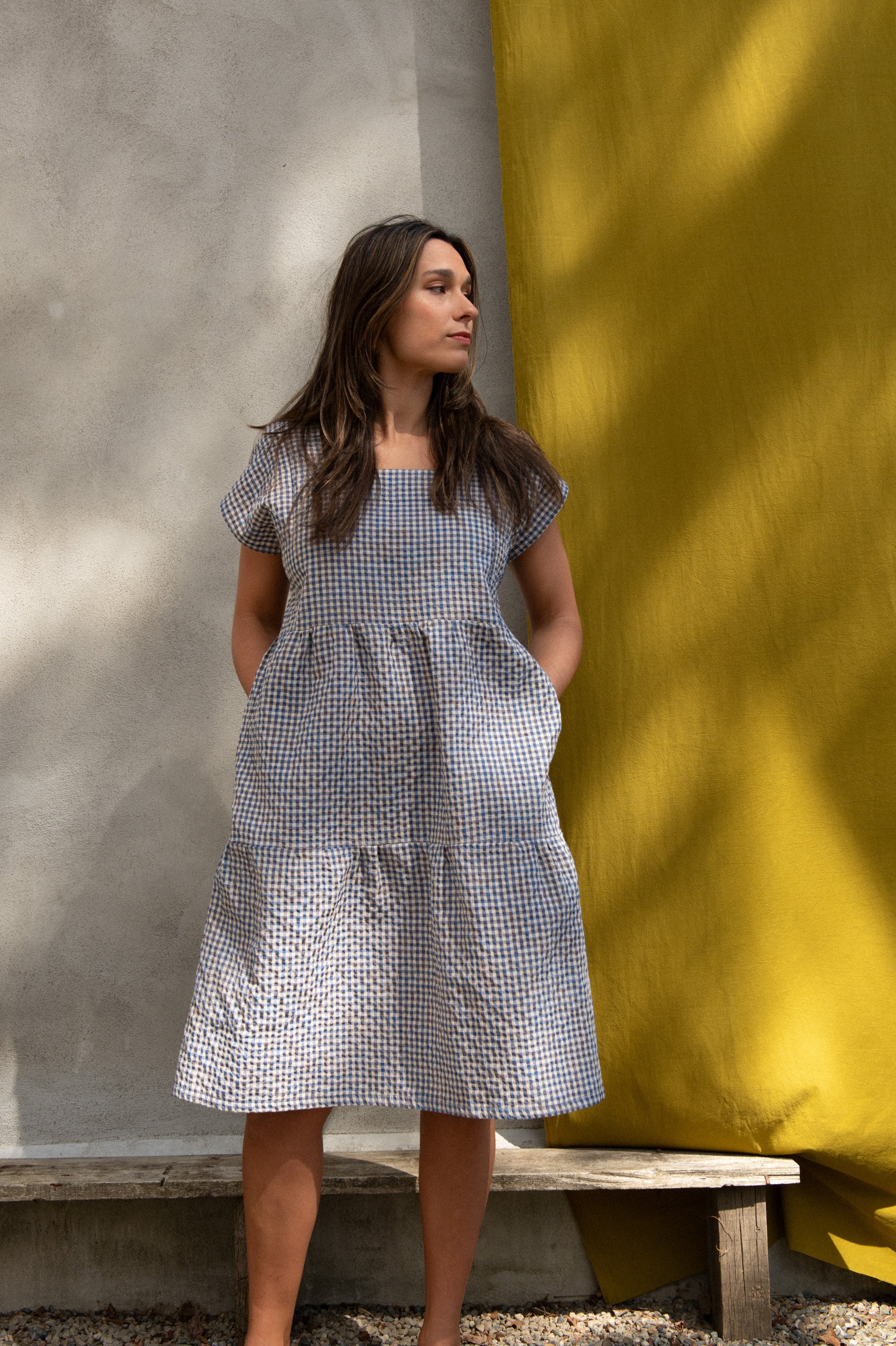Robe Lavandula Vichy Ciel