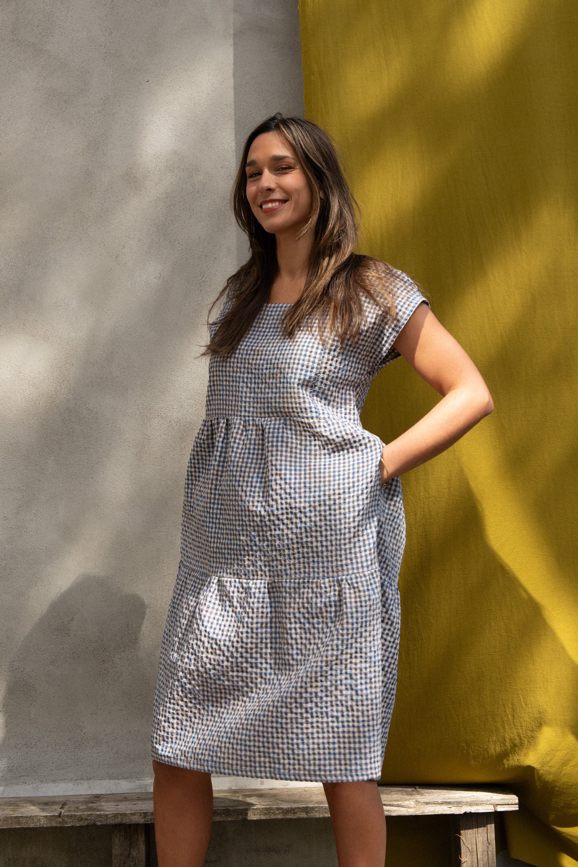 Robe Lavandula Vichy Ciel