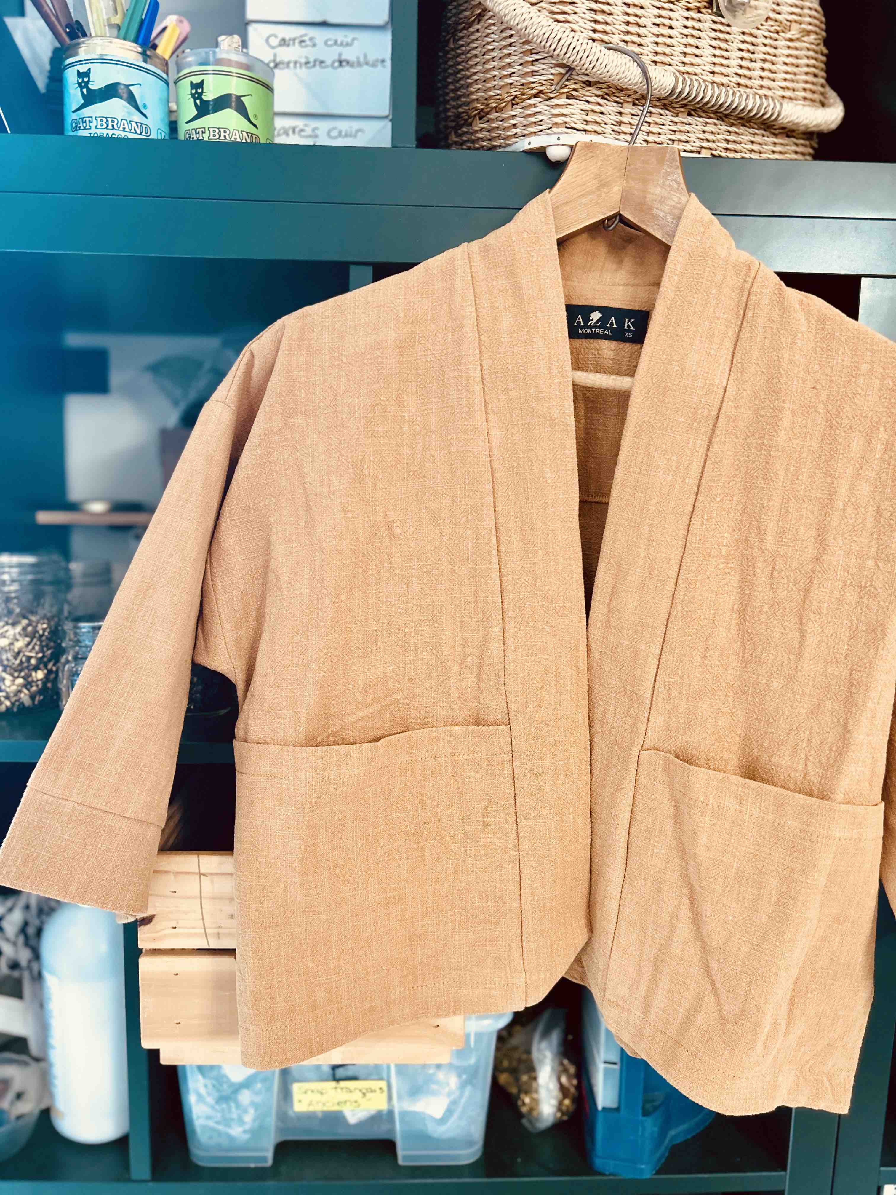 Veste kimono Magnolia- Ramie Curcuma