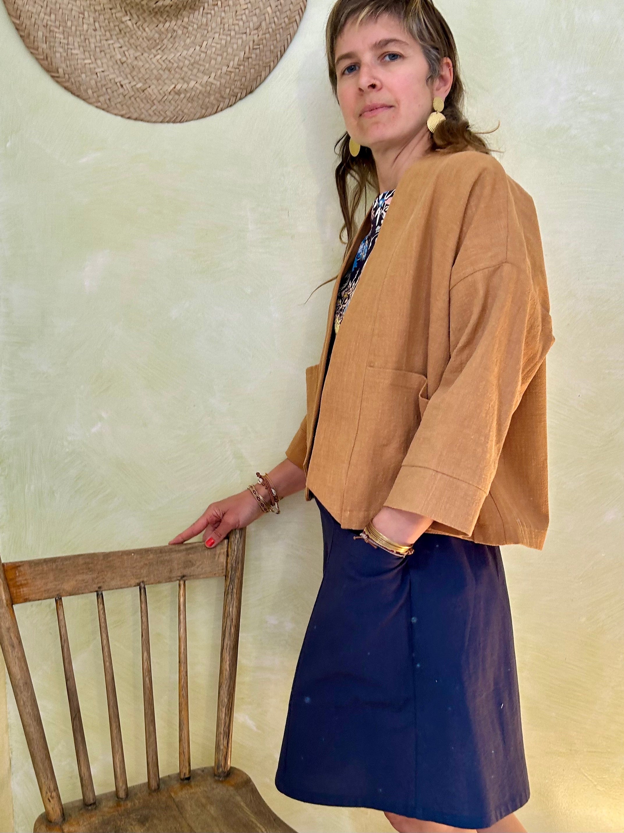Jupe Vicenze - Navy Coton -