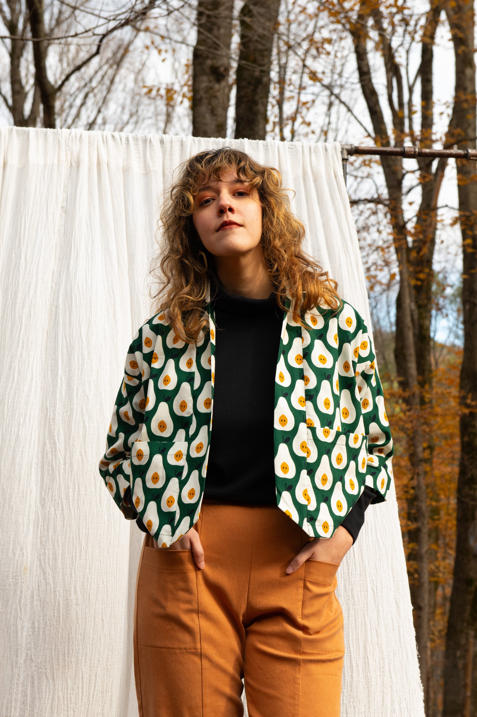 Pantalon NYSSA Terracotta -Lyocell coton OEKOTEX