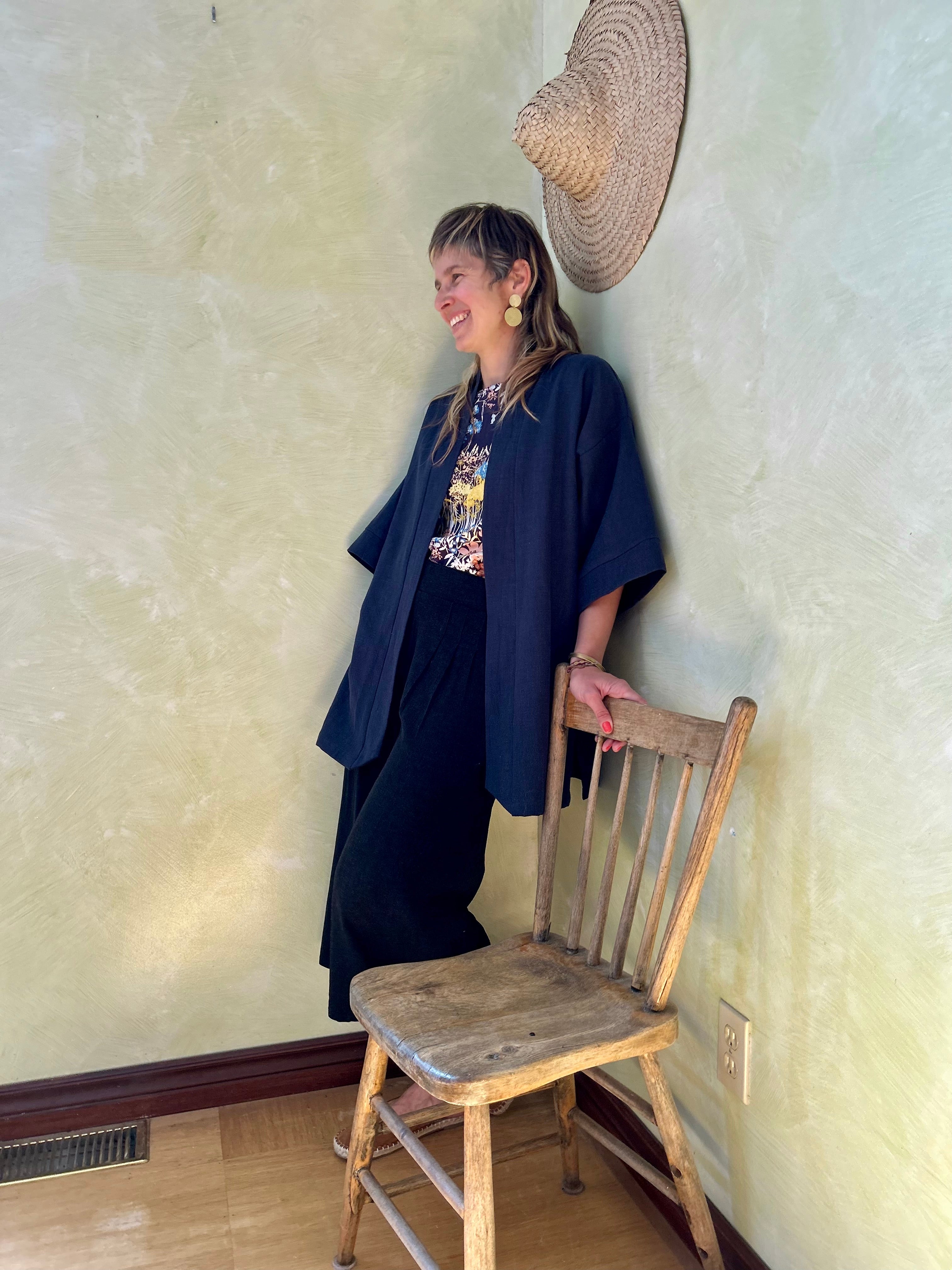 Veste Mirano Indigo Ramie