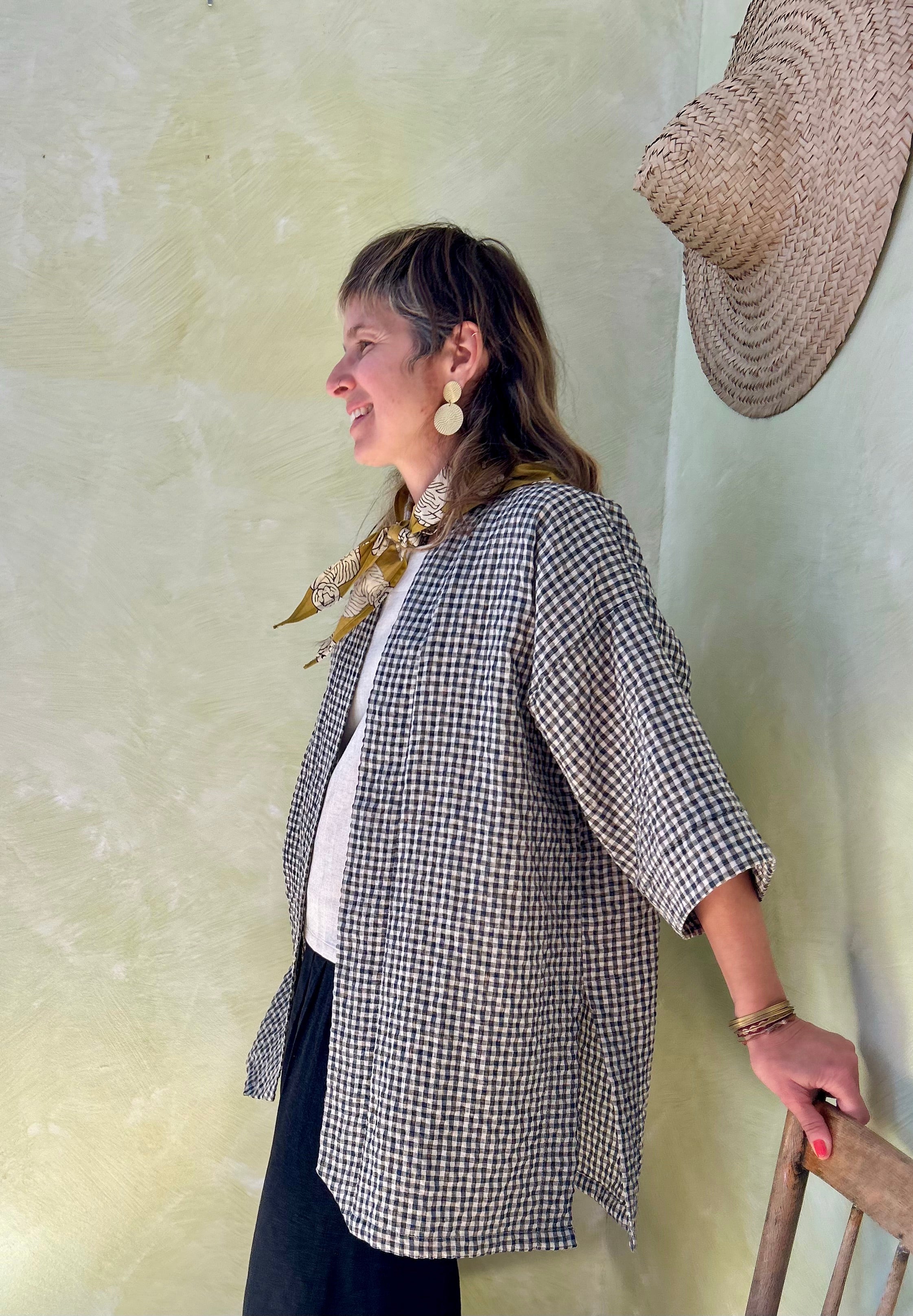 Veste Mirano Vichy Teal