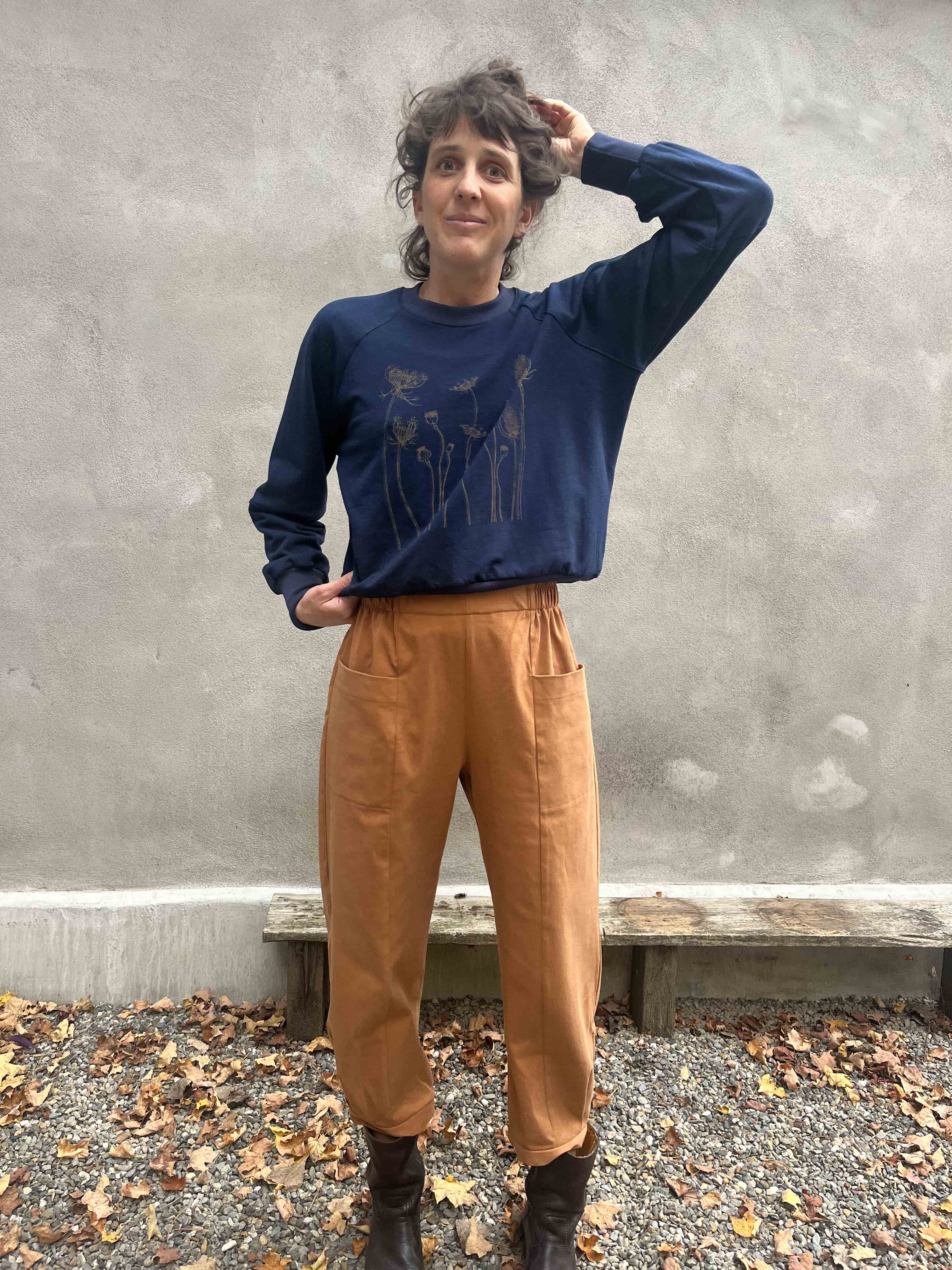 Pantalon NYSSA Terracotta -Lyocell coton OEKOTEX