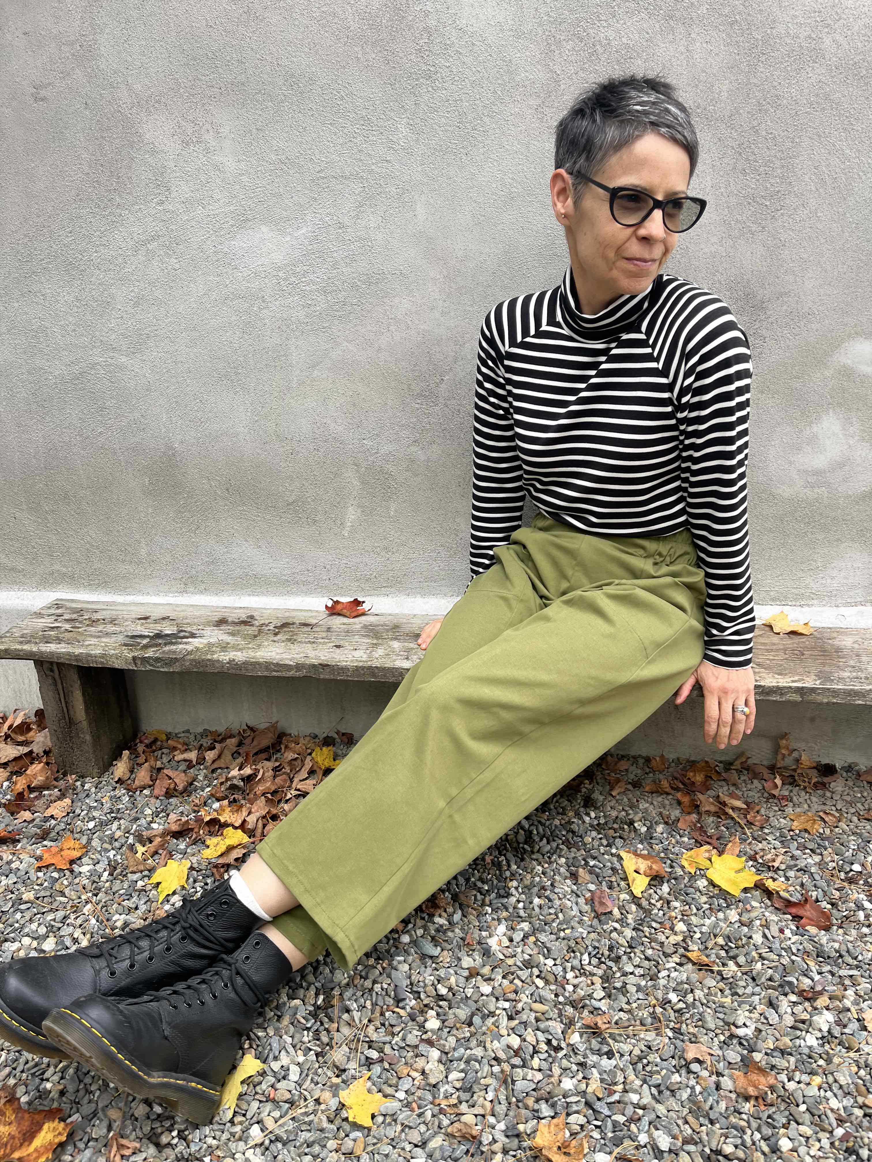 Pantalon Oléa Olive -Lyocell coton OEKOTEX