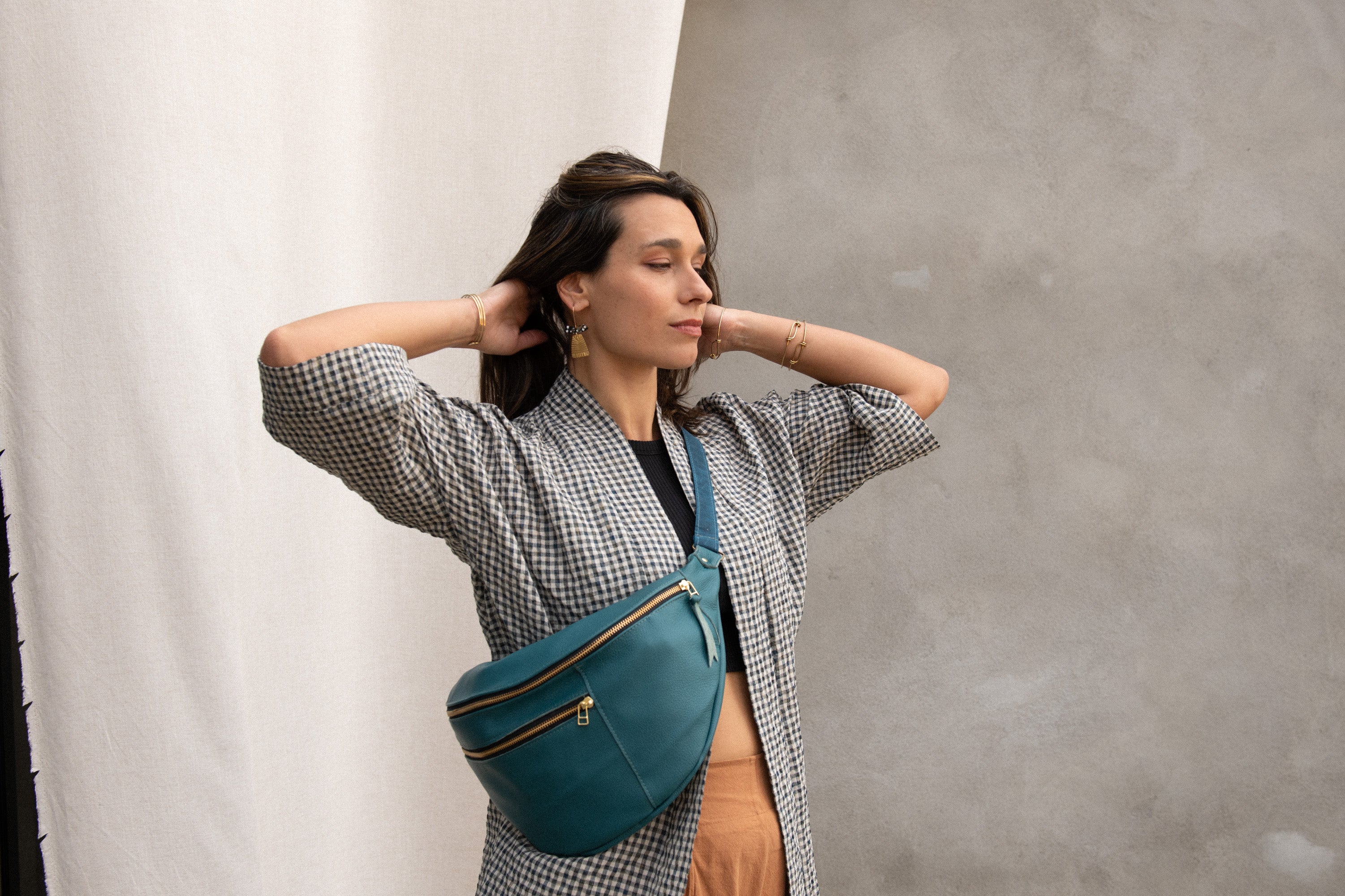 Veste Mirano Vichy Teal